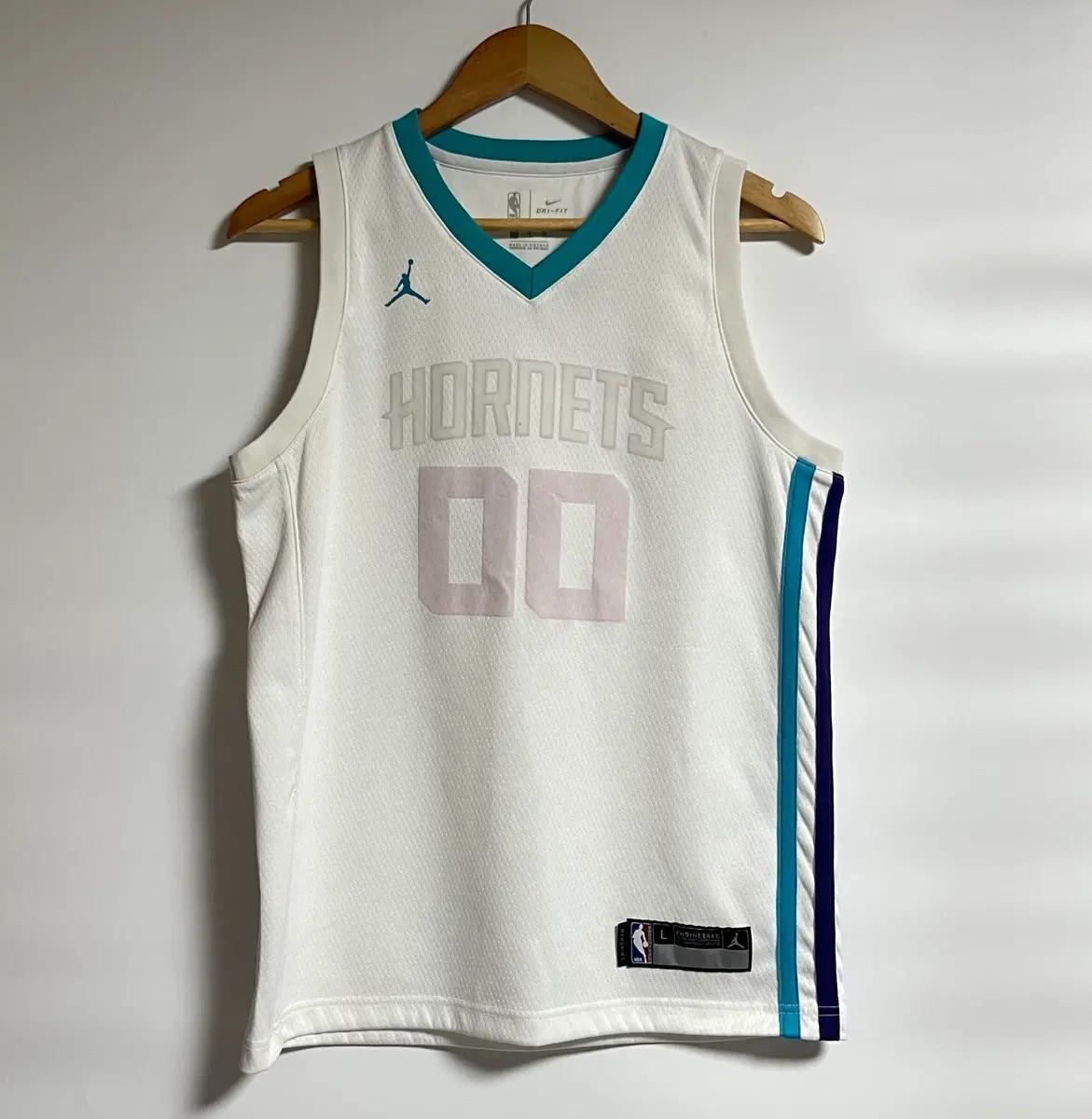 공용 조던 X NBA 샬럿 호네츠 스윙맨 슬리브리스 져지 L 2