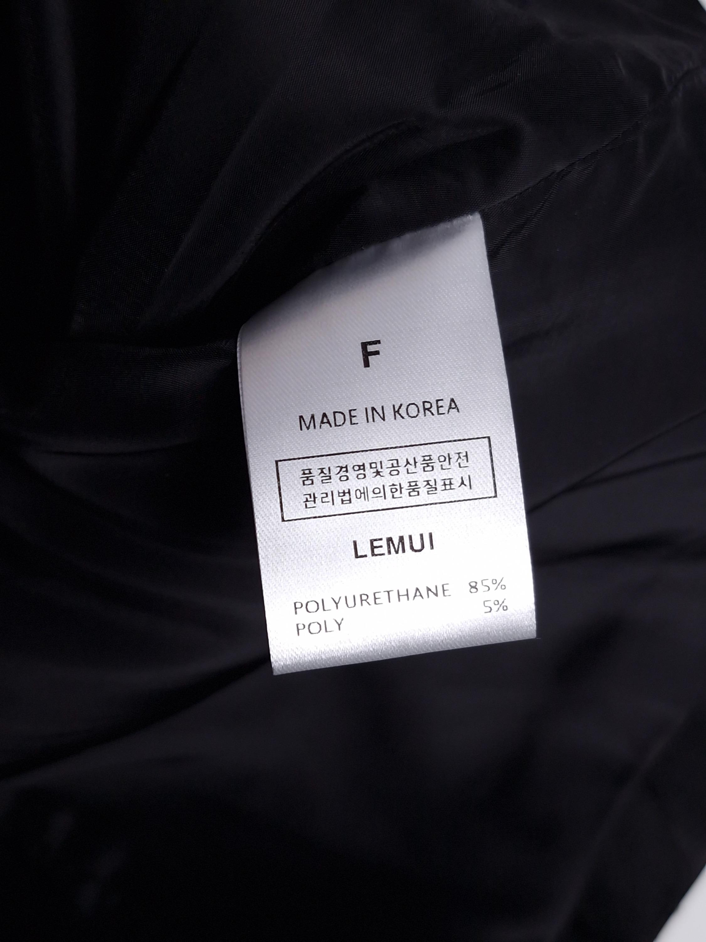 르뮈 LEMUI 검정 레더 재킷 F (새상품) [A1150] 5
