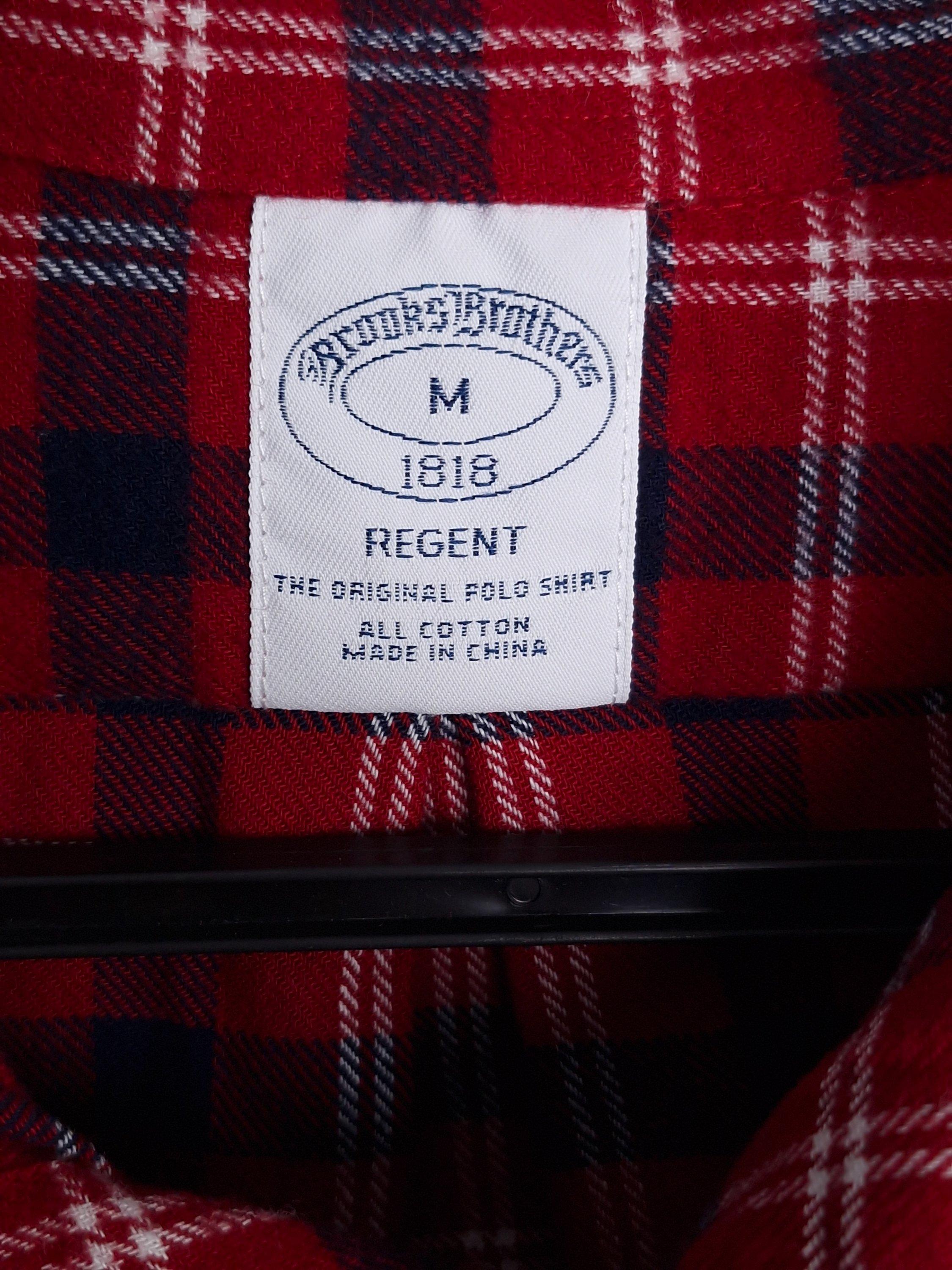 브룩스브라더스 BROOKSBROTHERS 빨강 체크 셔츠 M [A1152] 4