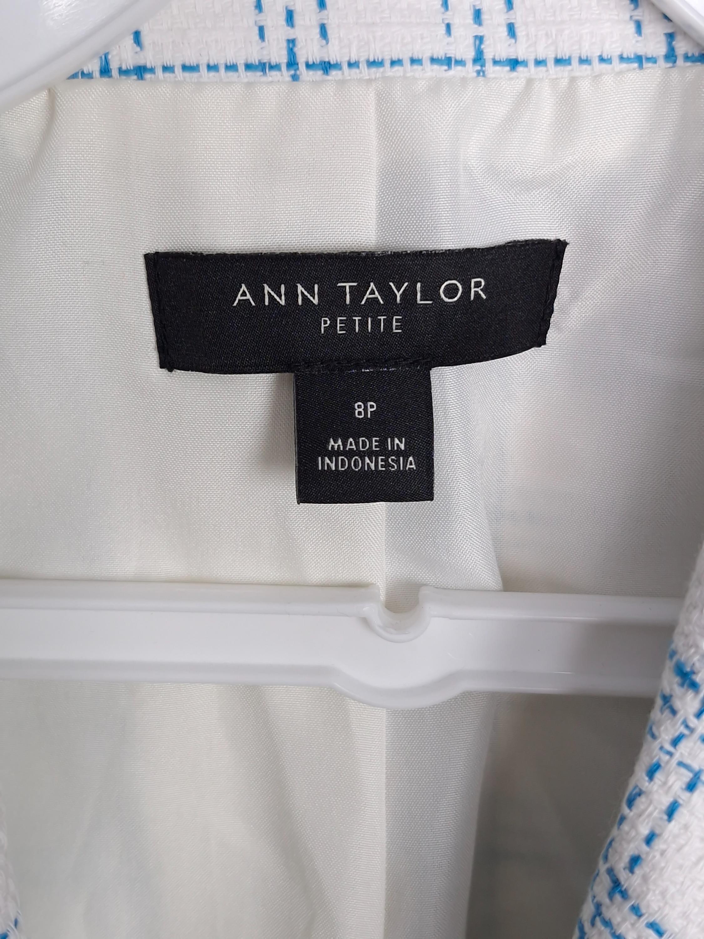 앤테일러 Ann Taylor 하늘색 트위드 자켓 8P [A1153] 4