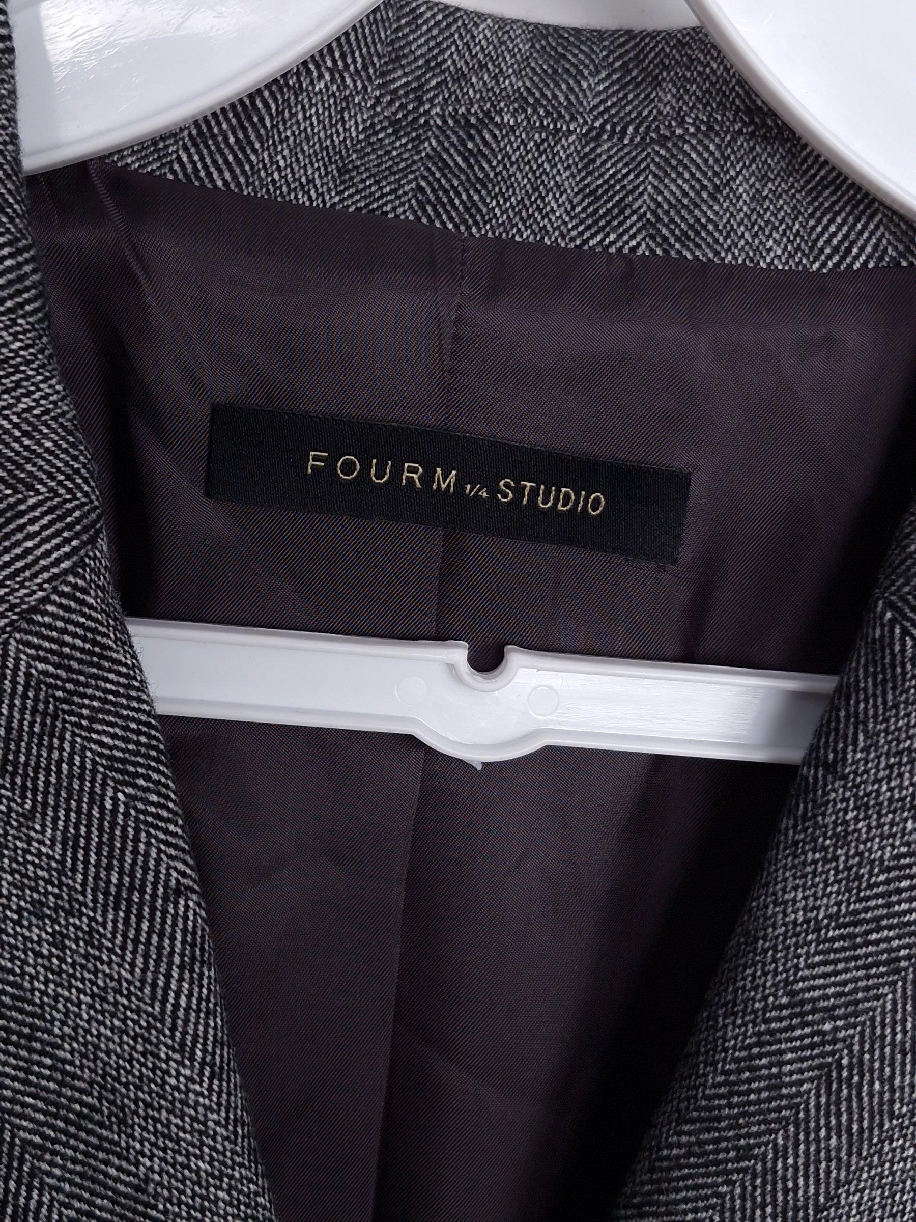 폼스튜디오 FOURM STUDIO 한섬 헤링본 벨트 재킷 S [A1154] 4