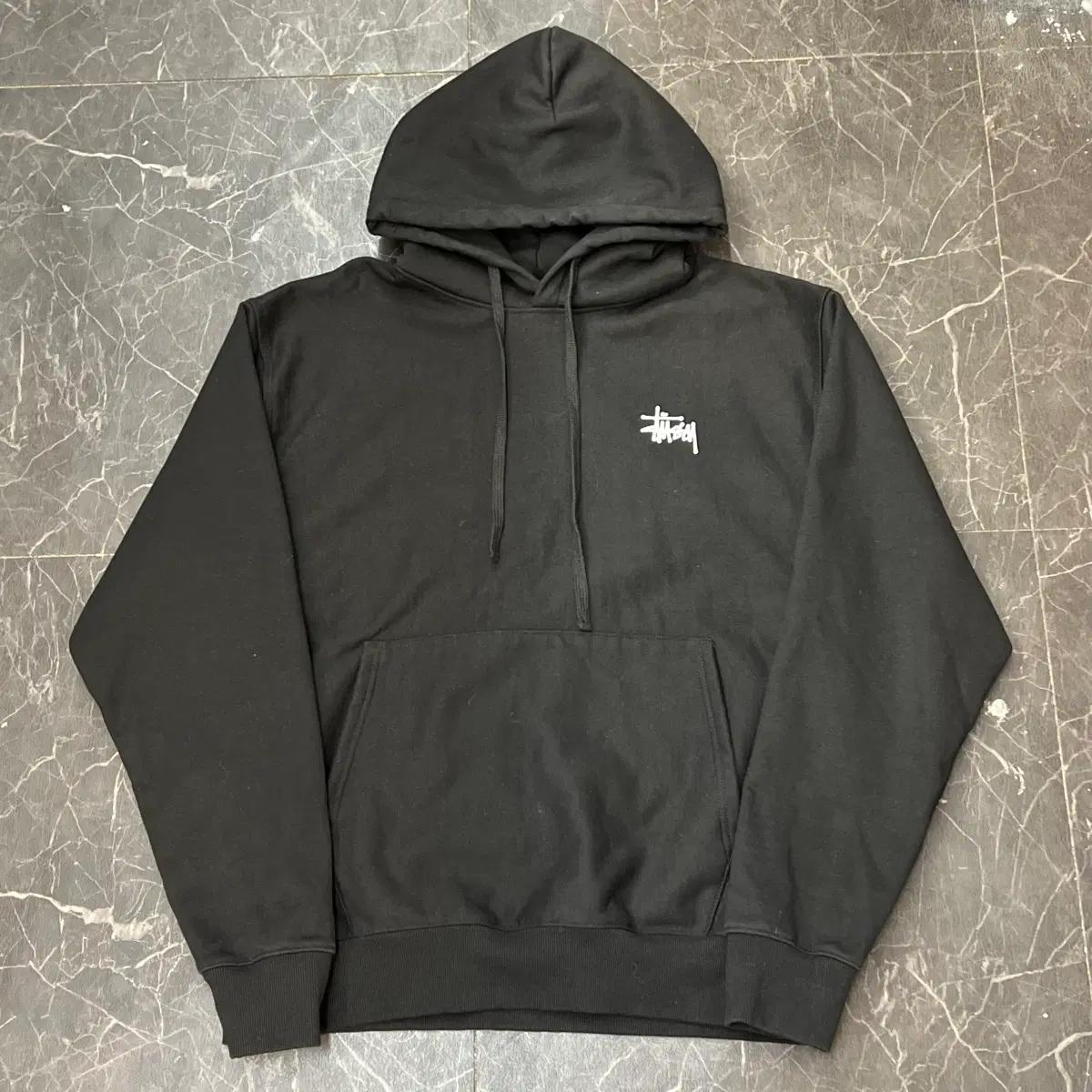 XL 스투시 블랙 빅로고 후드티 3