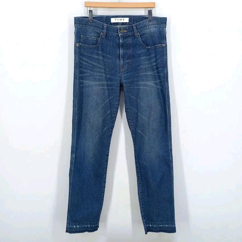 타임 남성 워싱 약스판 슬림핏 데님팬츠 진청78(HU47236) 2
