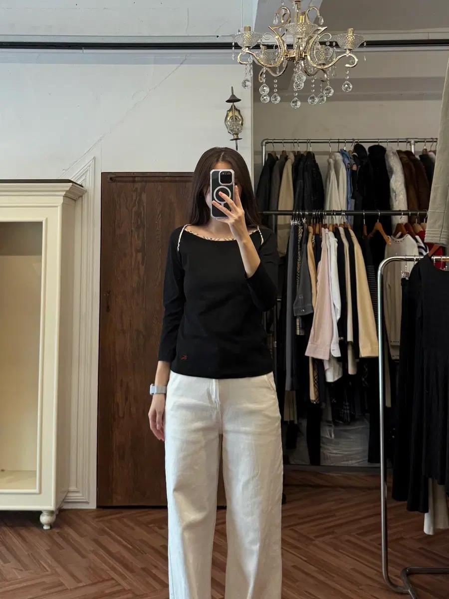 버버리 정품 블랙 볼레로 티셔츠 7