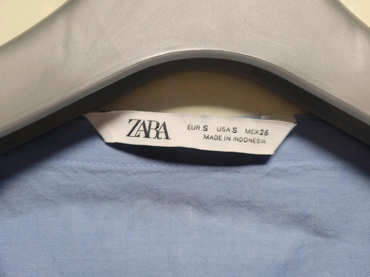 ZARA 하늘색 셔츠 원피스 S 3