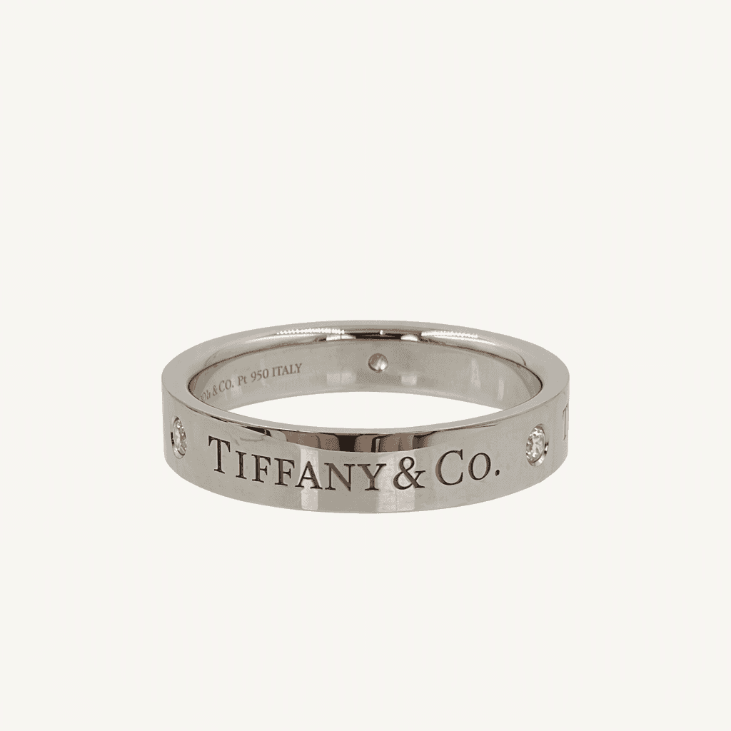 티파니앤코 T&CO. 밴드링 4mm 7.5호 4866 착용컷