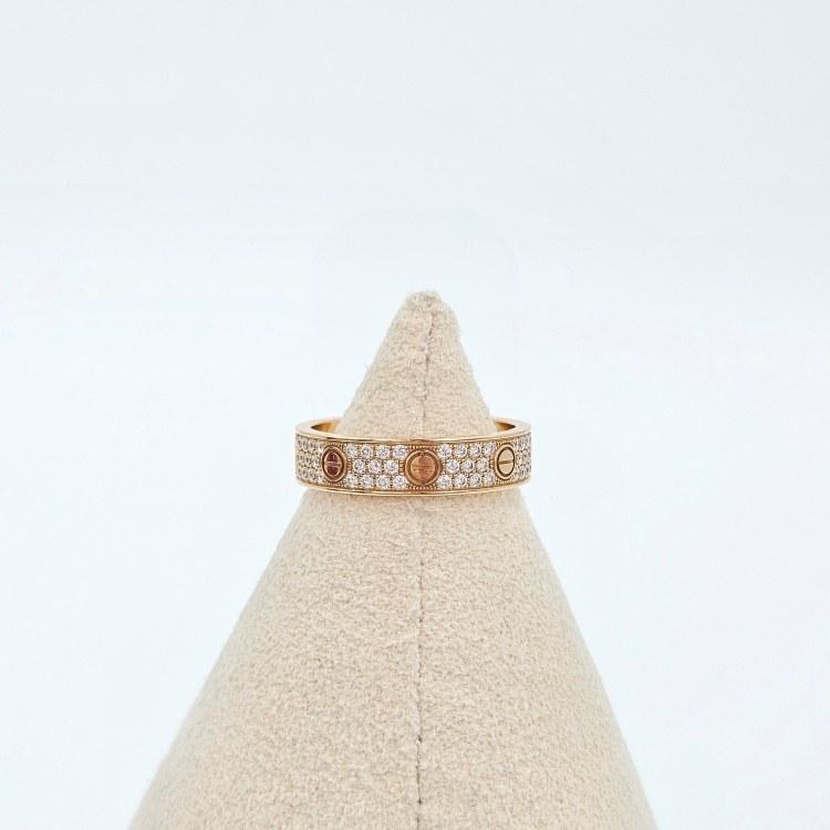 까르띠에 러브 파베 반지 스몰 56호 5583 6