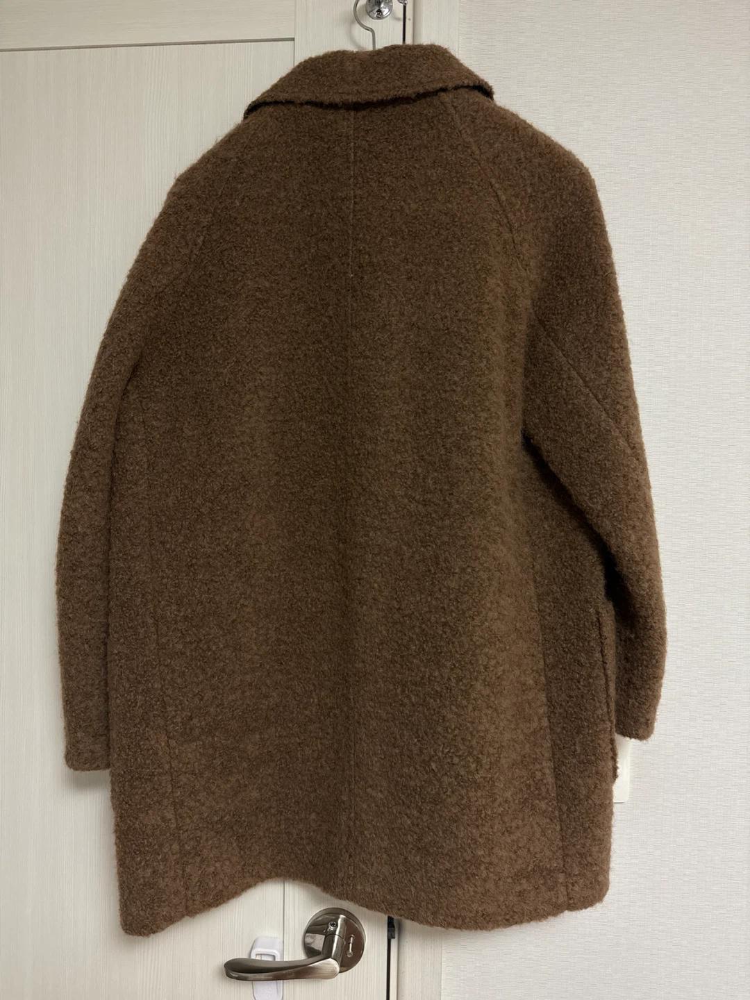 마론에디션(Brown Melange Half Coat)부클 코트 브라운 FREE 5