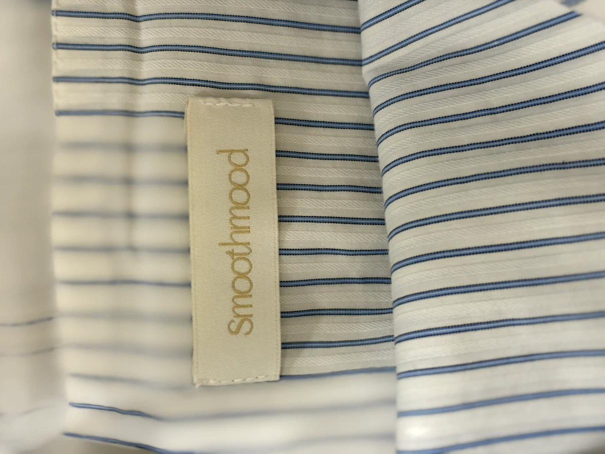 smoothmood 스무드무드 스트라이프 셔링 Skirt Blue Strip 4