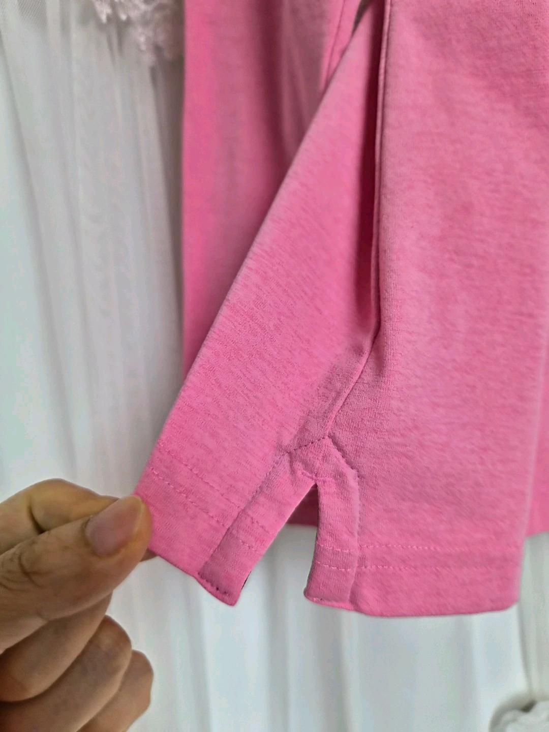 르꼬끄 골프 여성 핑크 긴팔 카라티 6
