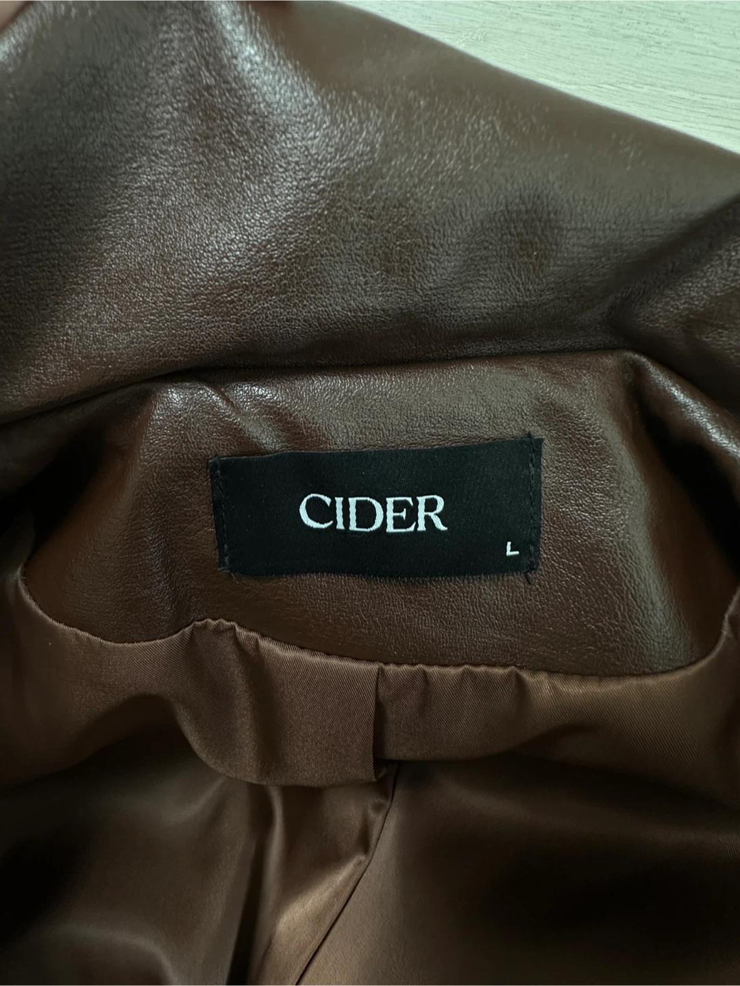 CIDER 샵사이다 브라운 레더 자켓 3