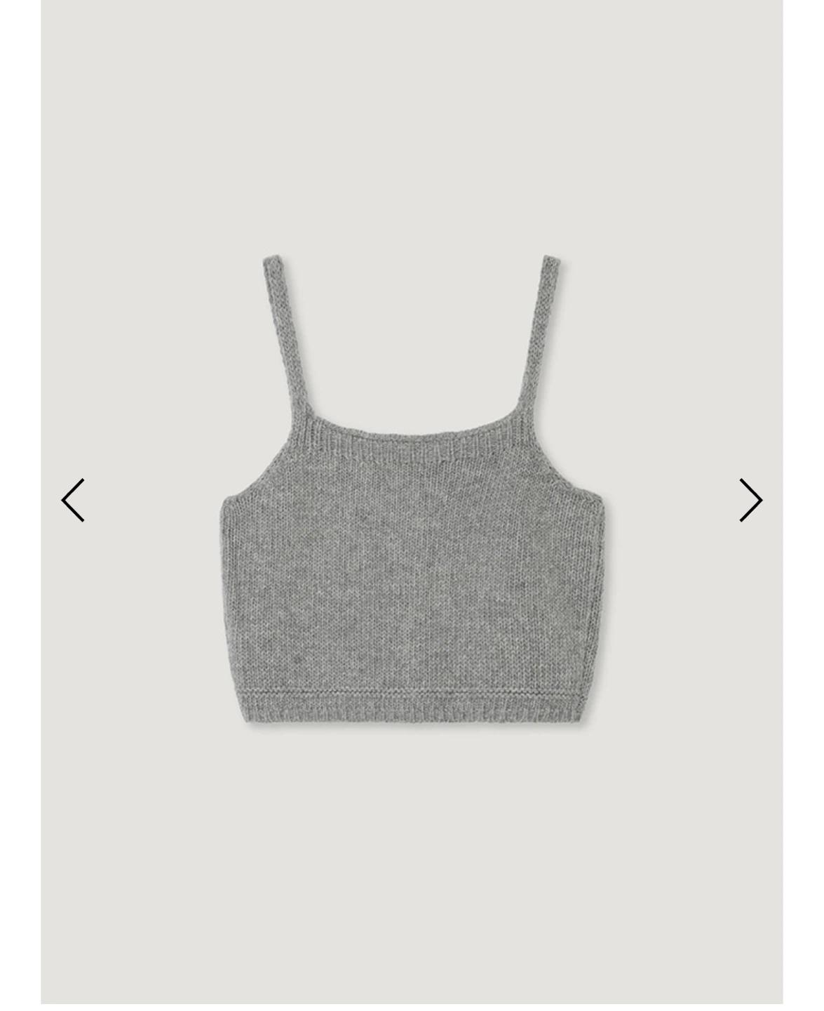 망고매니플리즈 HEN BUSTIER KNIT 그레이(새상품, 택있음) 5