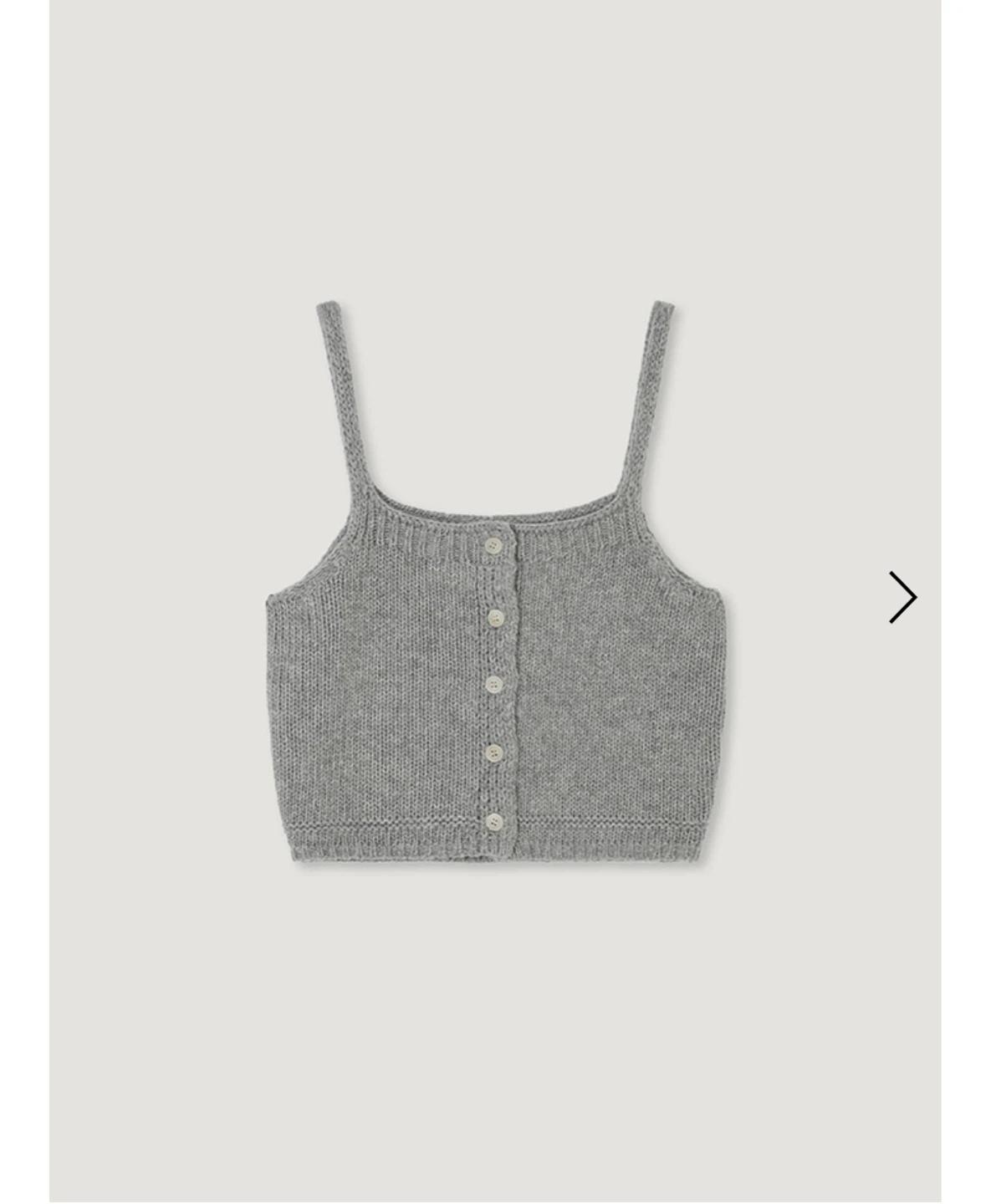 망고매니플리즈 HEN BUSTIER KNIT 그레이(새상품, 택있음) 4