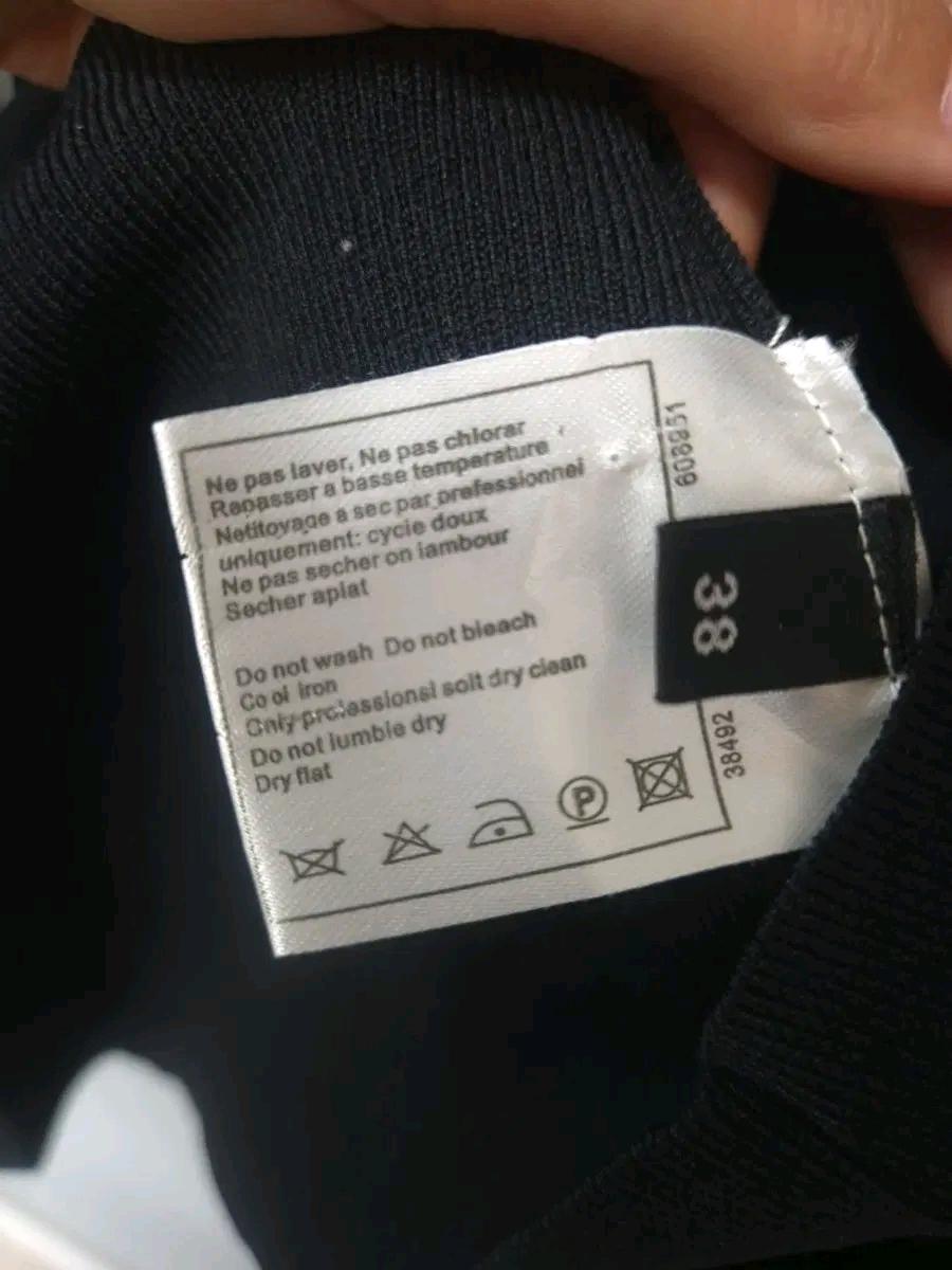 발렌티노 블랙 레이스 배색 원피스 8