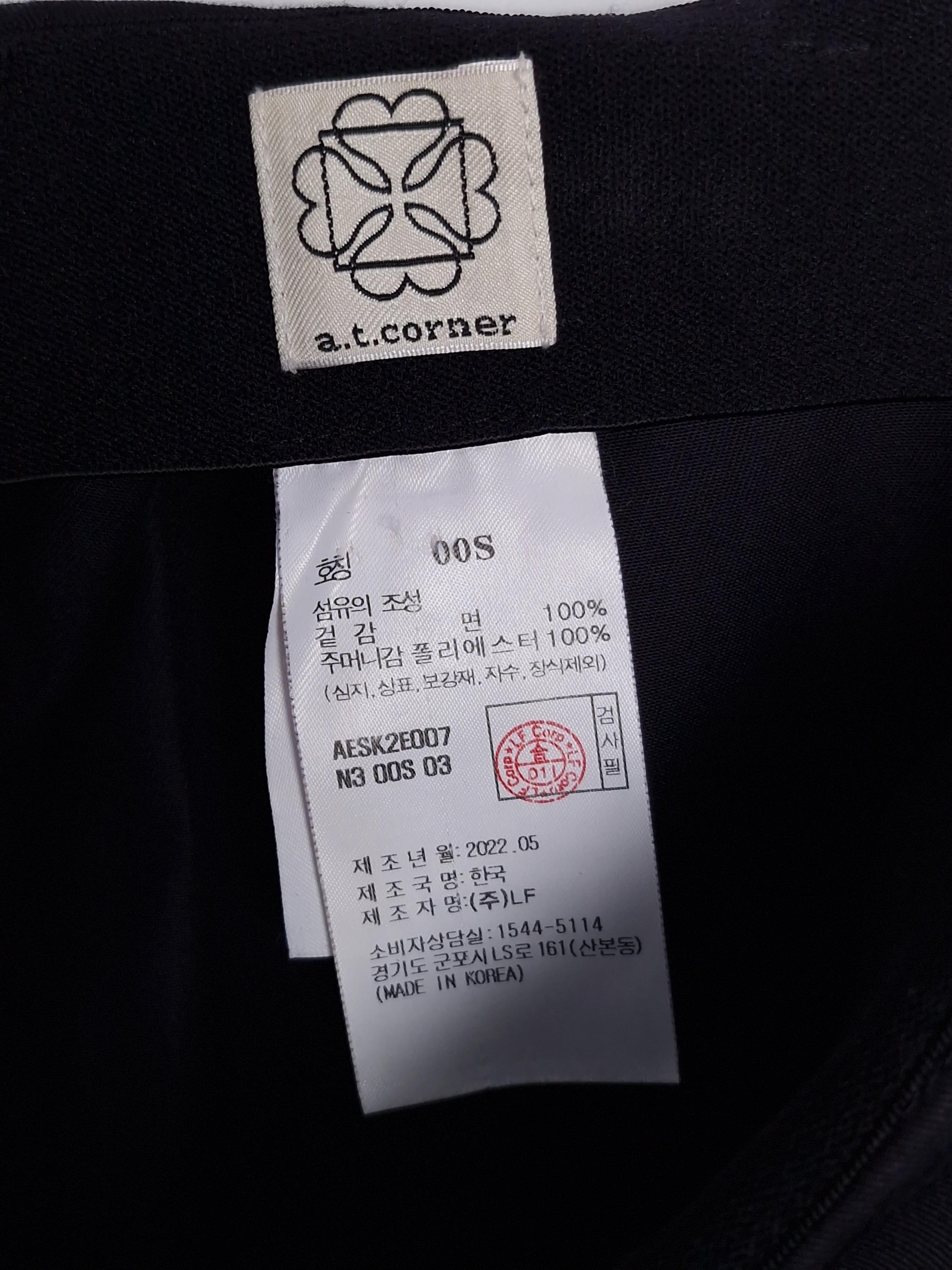 앳코너 a.t.corner 검정 미니 치마 00S [A1167] 4