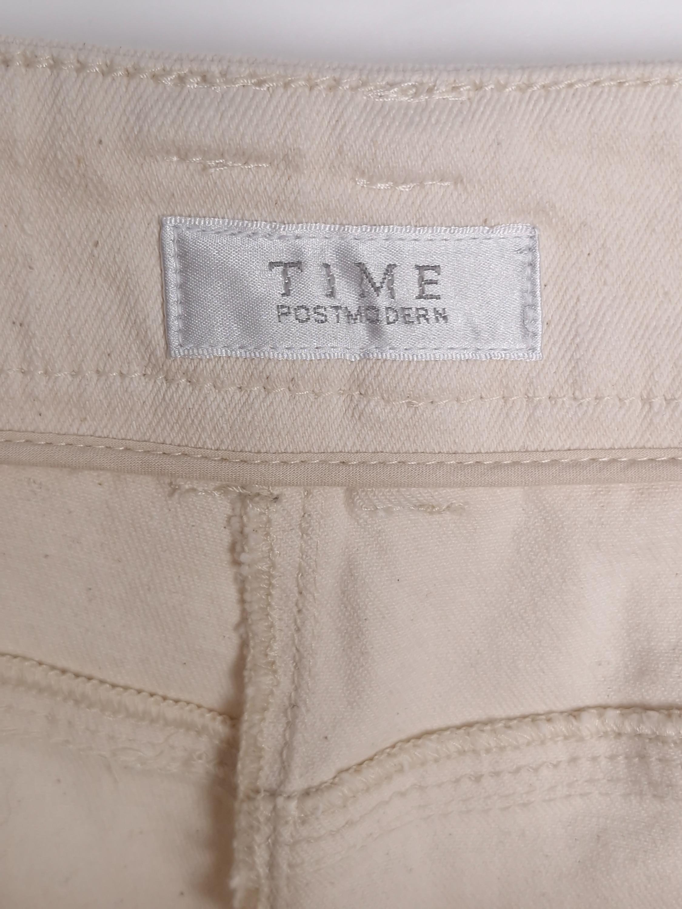 타임 TIME 크림 코튼 팬츠 64-94 [A1170] 4