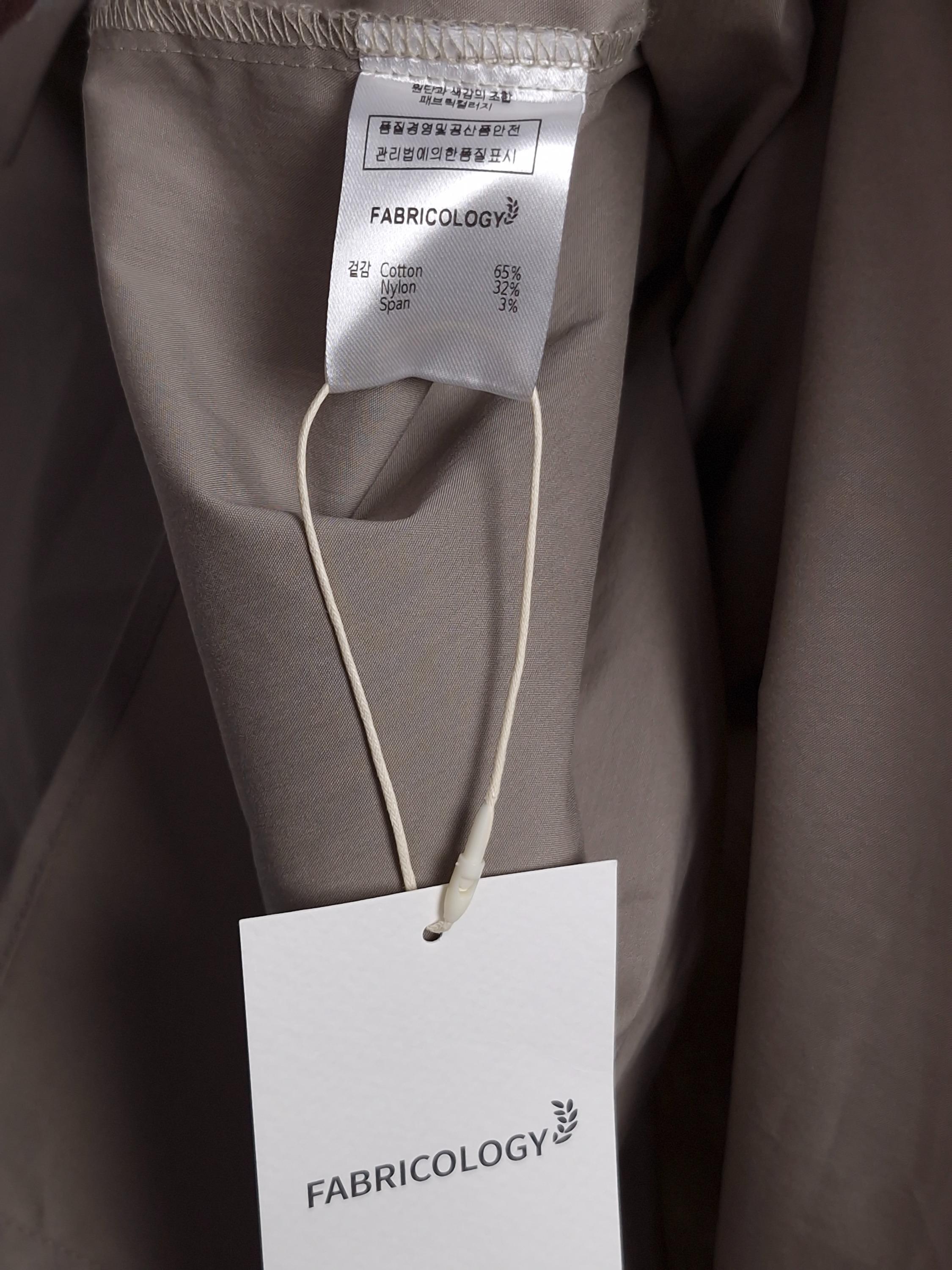 패브릭컬러지 FABRICOLOGY 그레이베이지 셔츠 (새상품) [A1174] 5