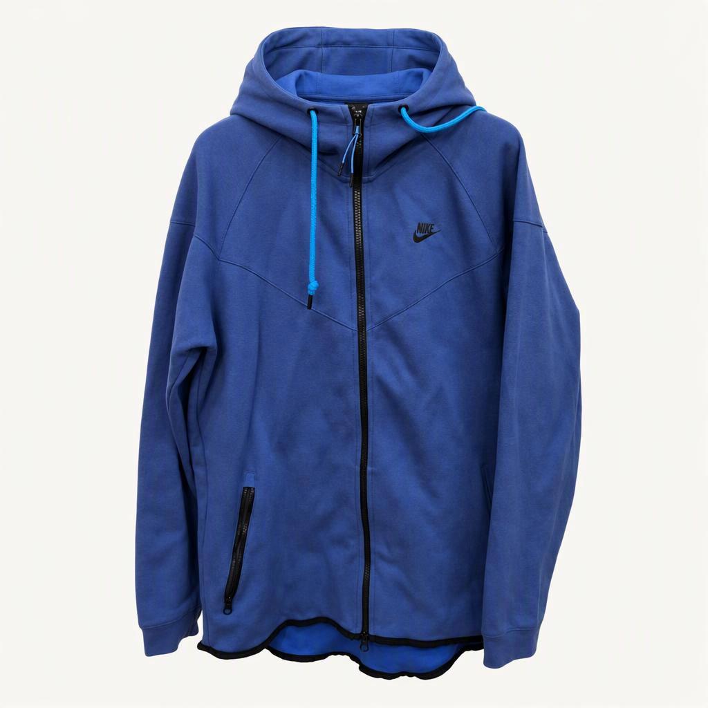 105,XL)) NIKE 나이키 후드집업 ! 블루 색상 ~ 후드 끈 있습니다 !