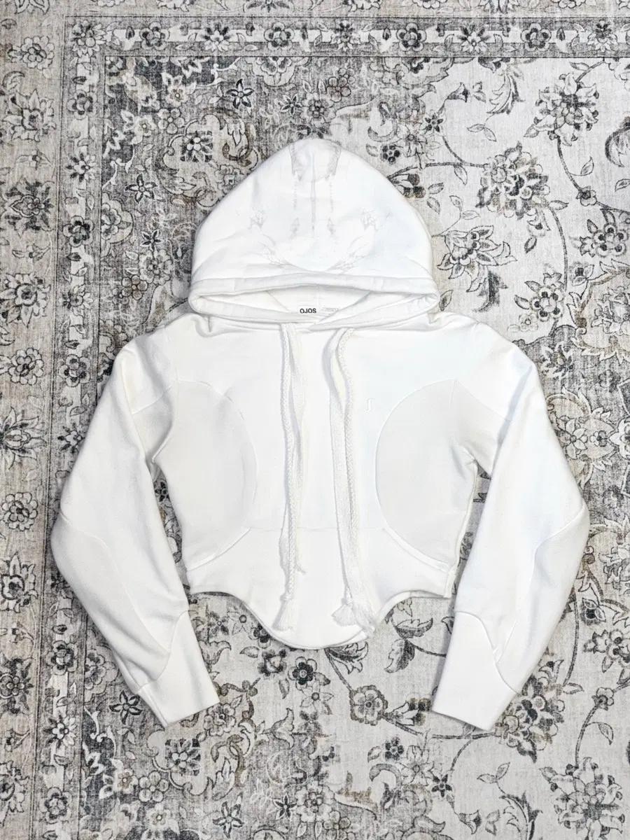 Curved Graphic Hoodie White 1 size 3