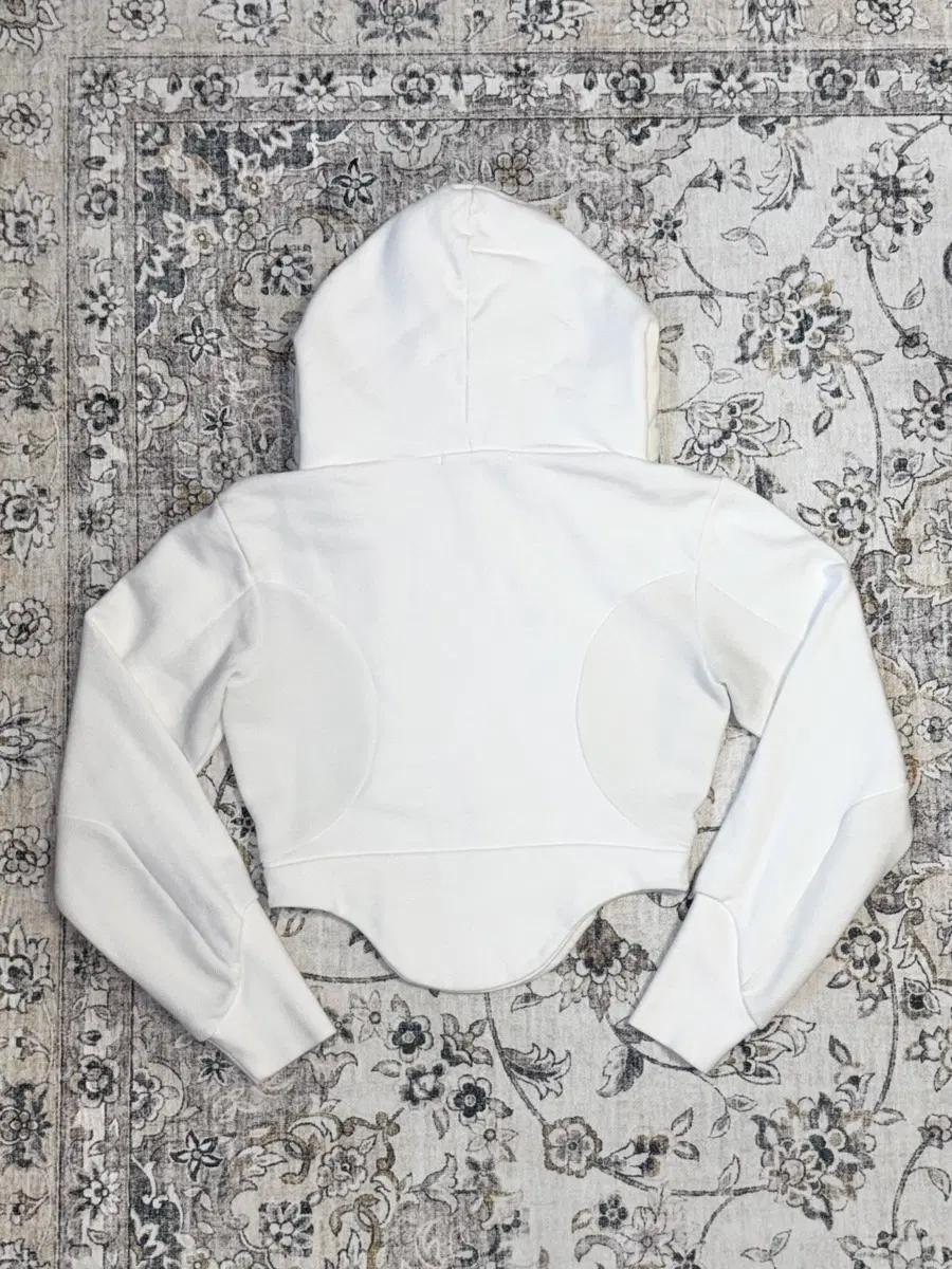 Curved Graphic Hoodie White 1 size 4