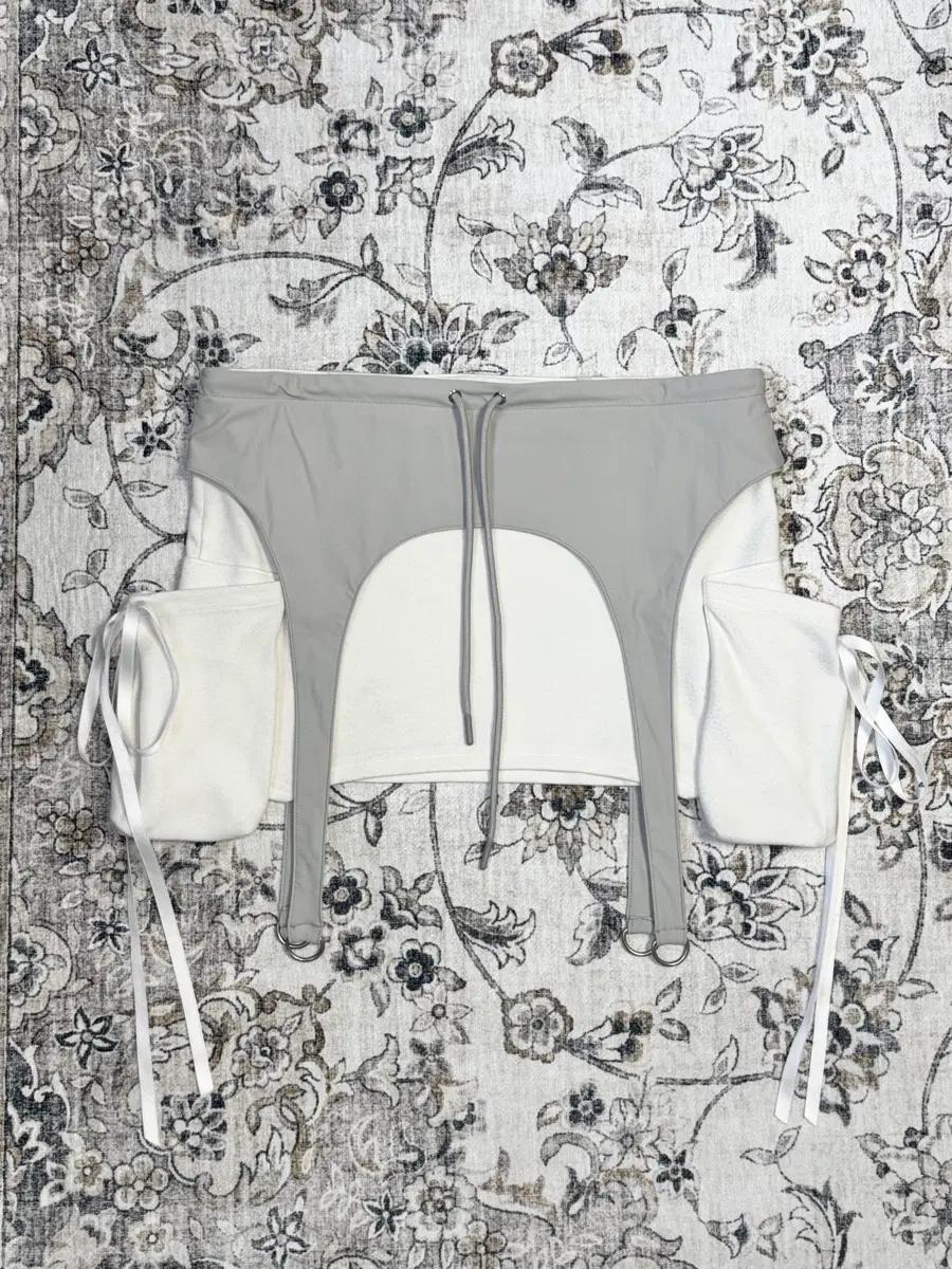 Cargo Garter Skirt Ivory 3