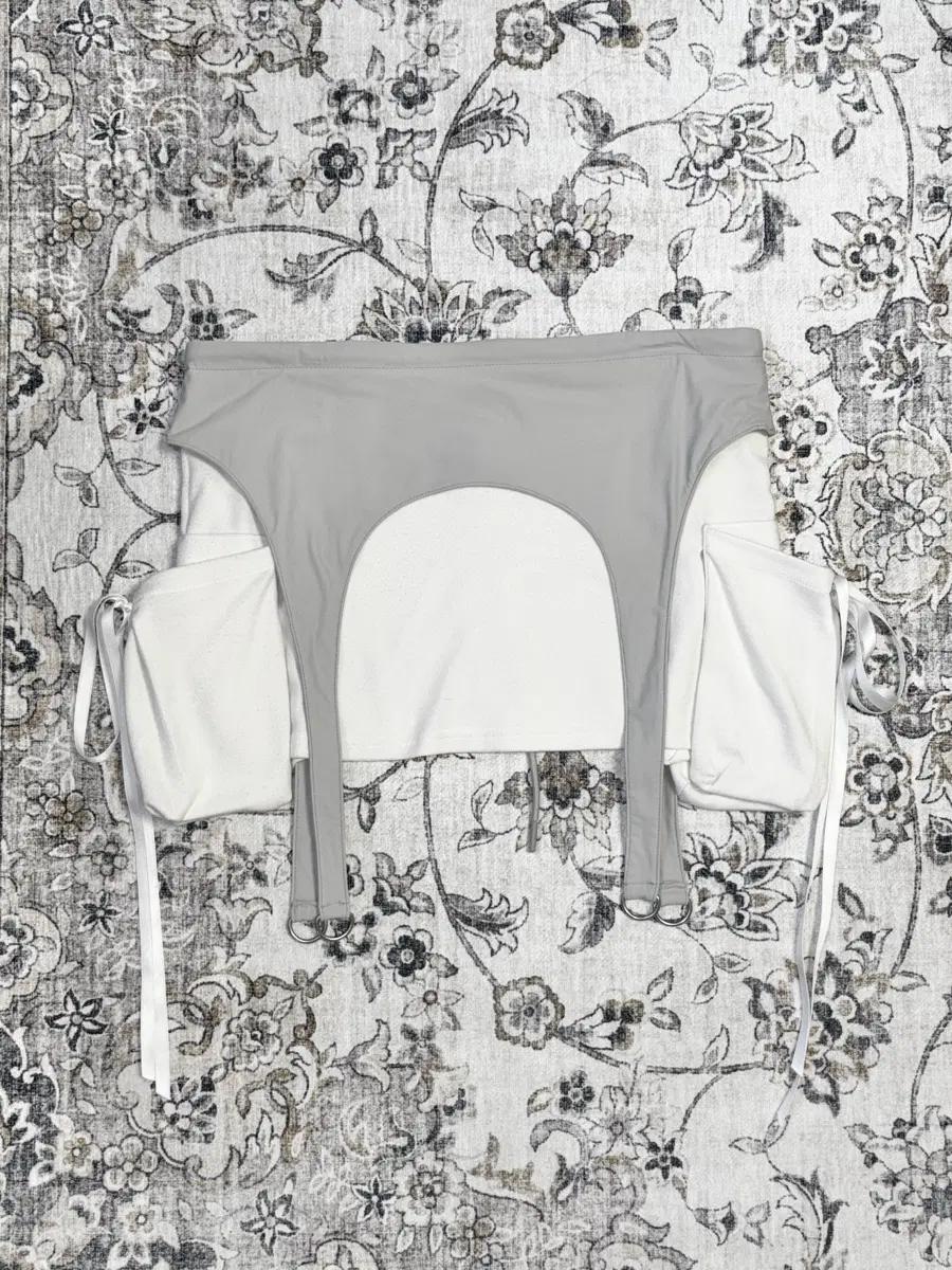 Cargo Garter Skirt Ivory 4