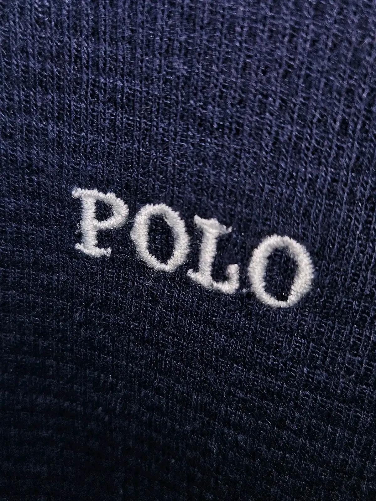 폴로 랄프로렌 신형 POLO 와플니트 롱슬리브 스웨터 긴팔티셔츠 네이비 정품 M 3