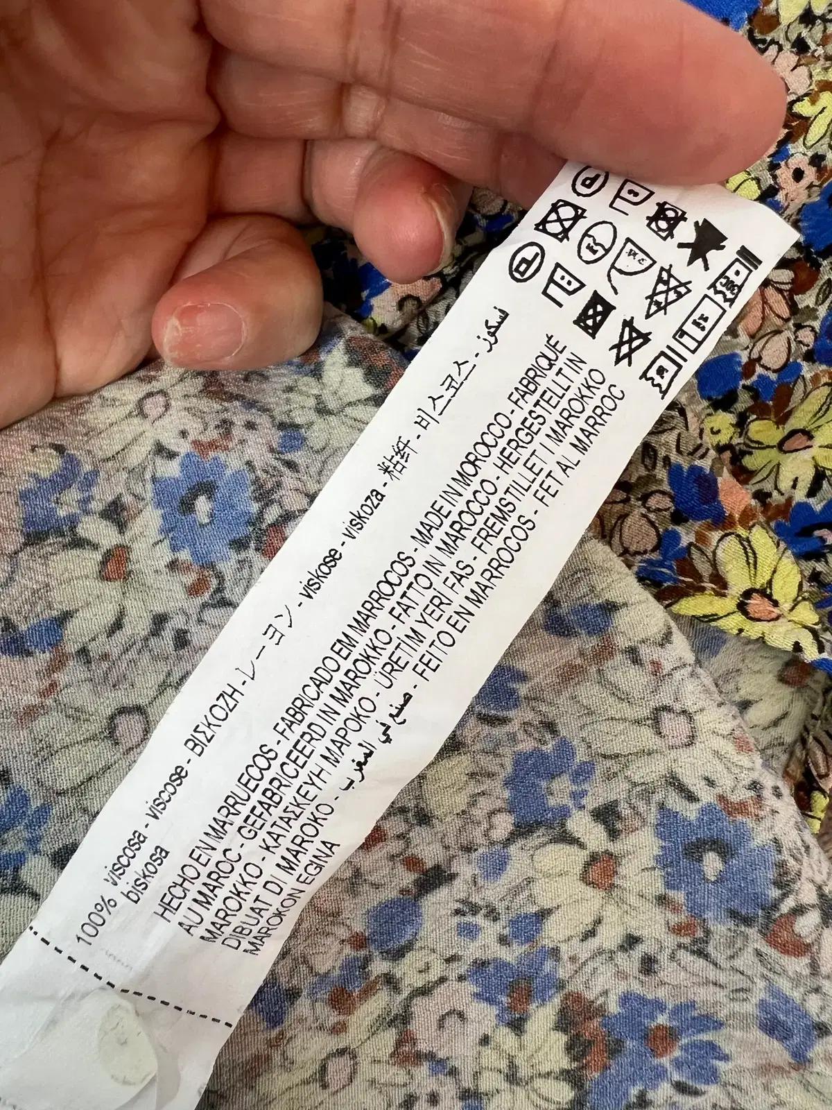 자라 여성잔꽃플라워롱스커트S 9