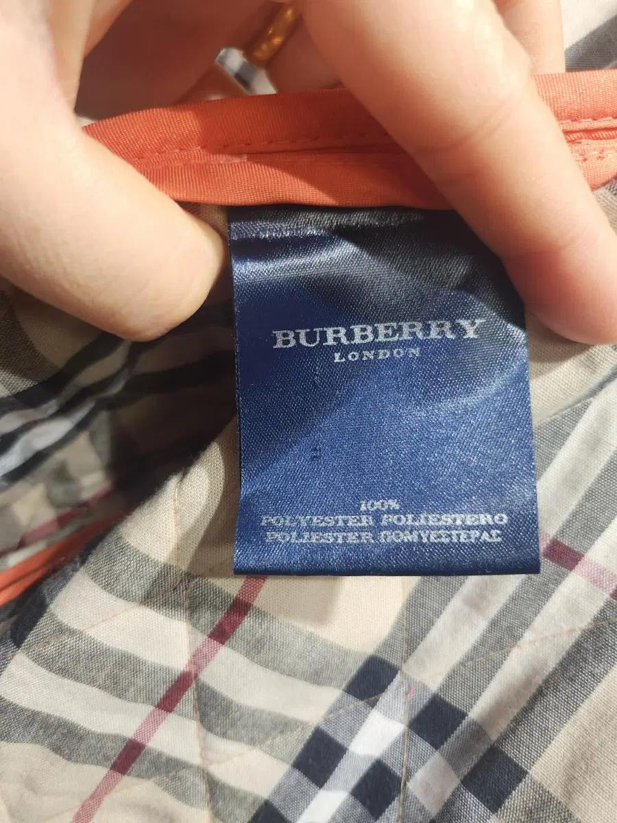 버버리 퀼팅 자켓 오렌지 9