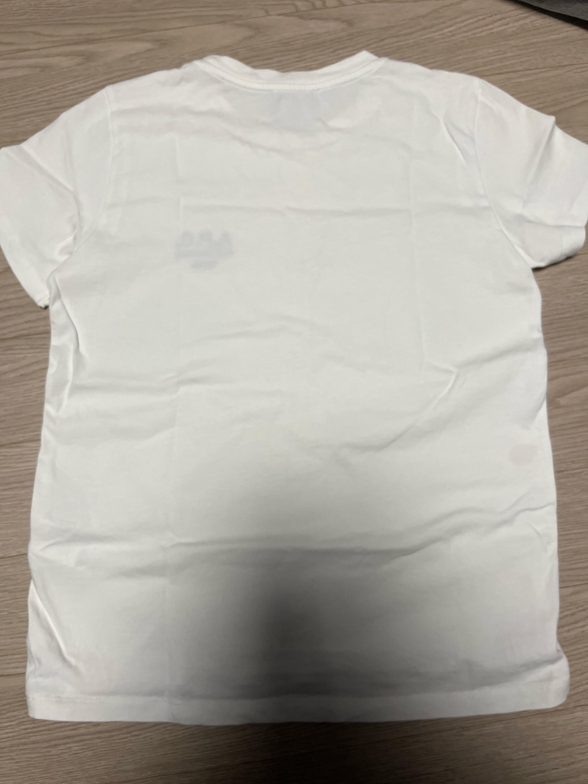 A.P.C. 로고 자수 반팔 티셔츠 화이트 6