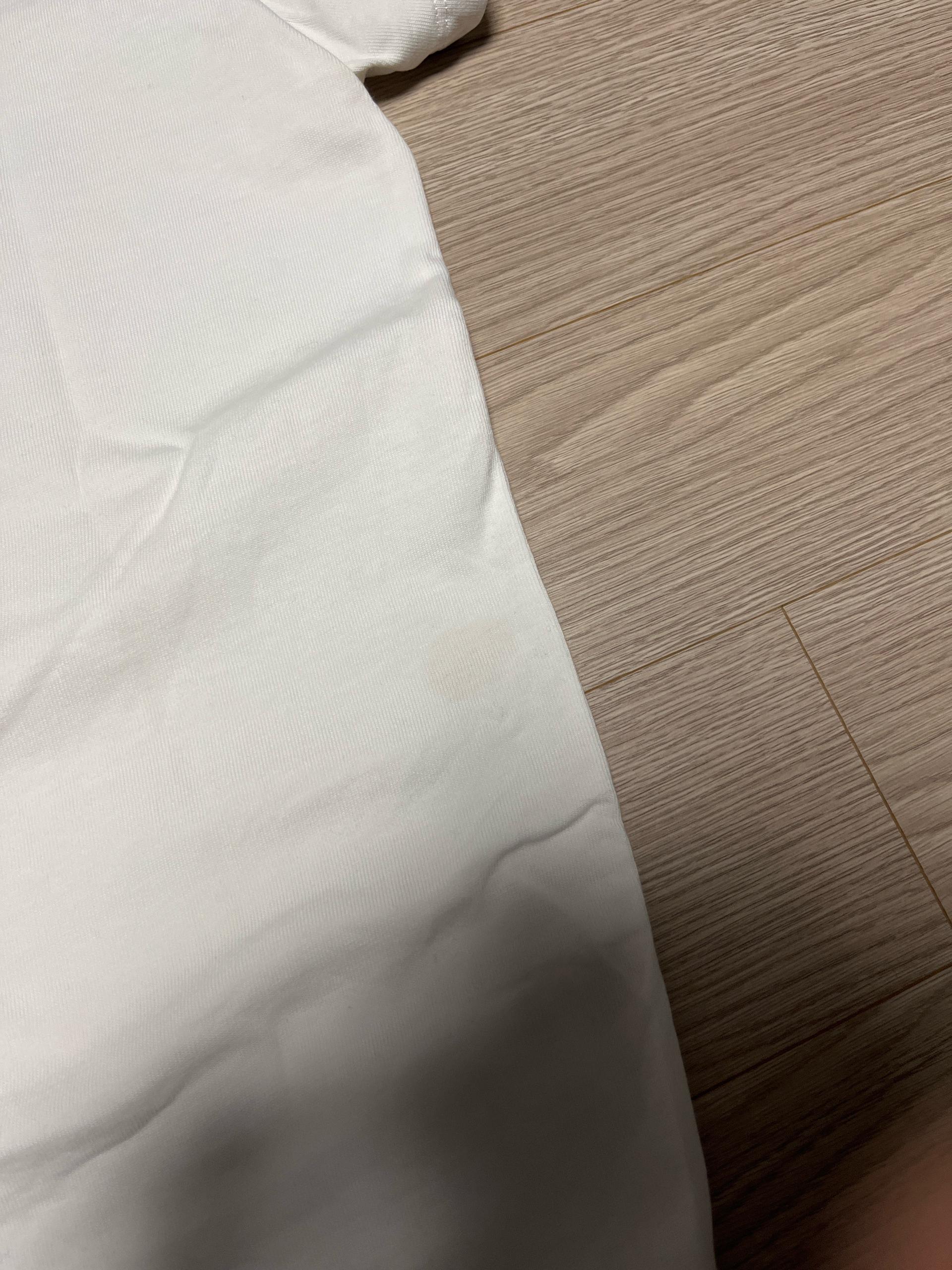 A.P.C. 로고 자수 반팔 티셔츠 화이트 7