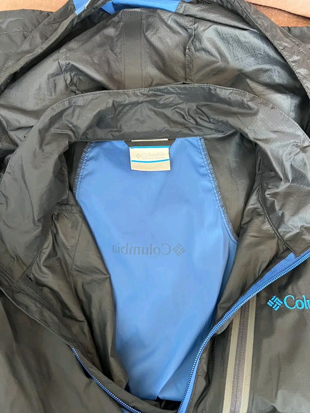 콜롬비아 남성 네이비블루 바람막이자켓 후드집업점퍼 XL 5