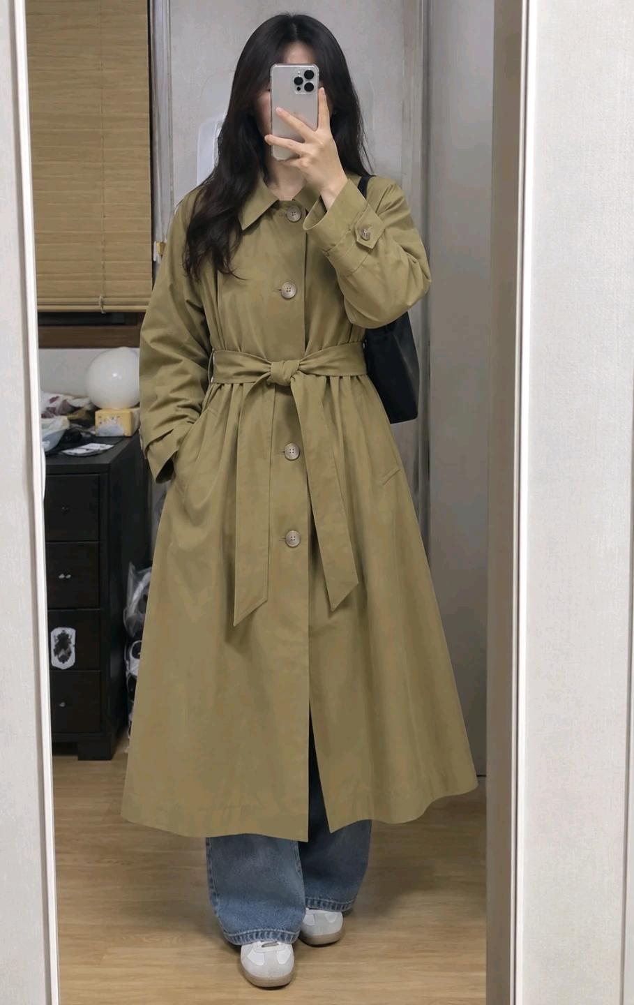 셀렙샵 에디션 베이지 롱 트렌치코트 66 2