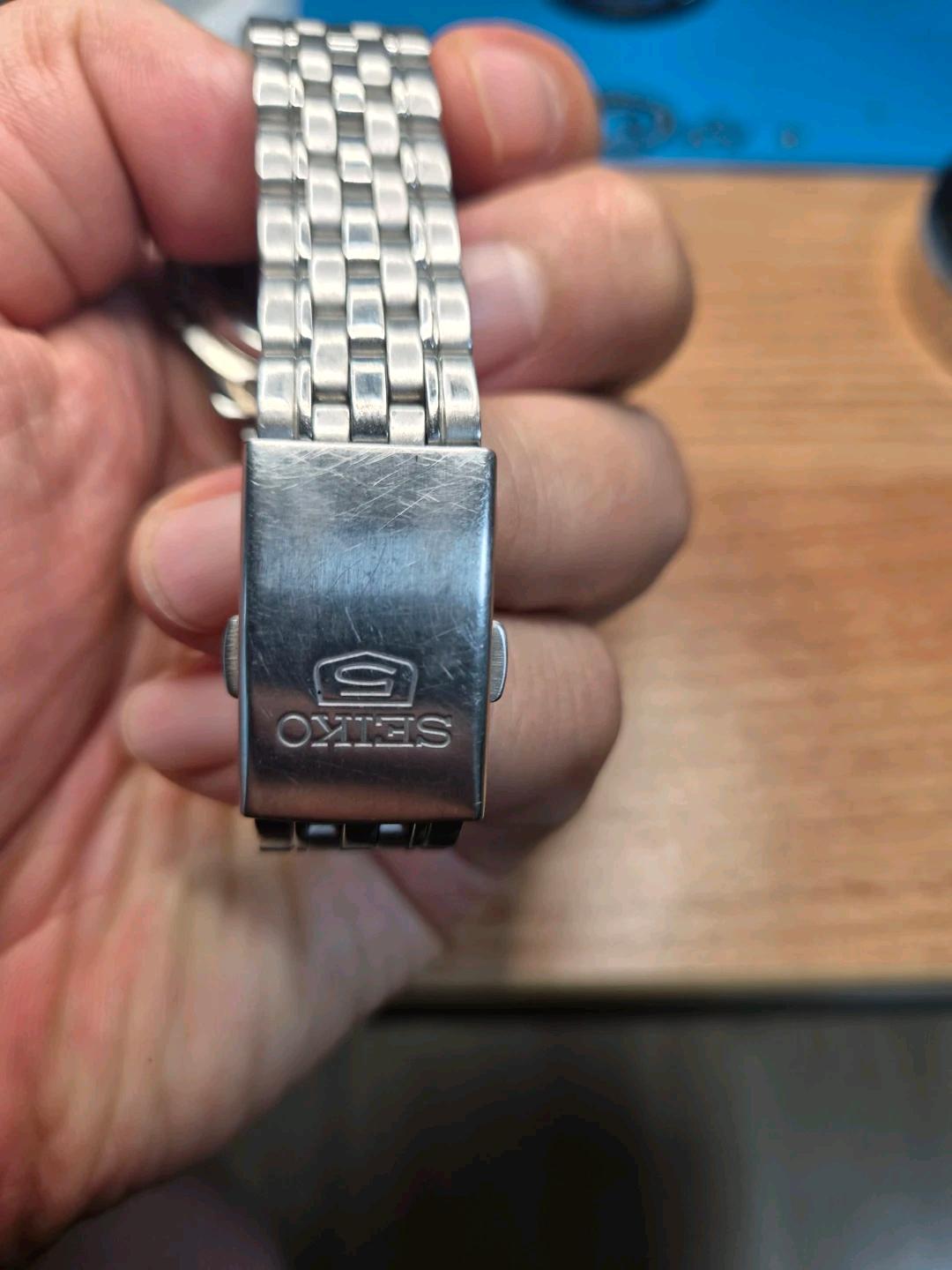세이코5 오토매틱 실버 메탈 시계 37.2mm 5