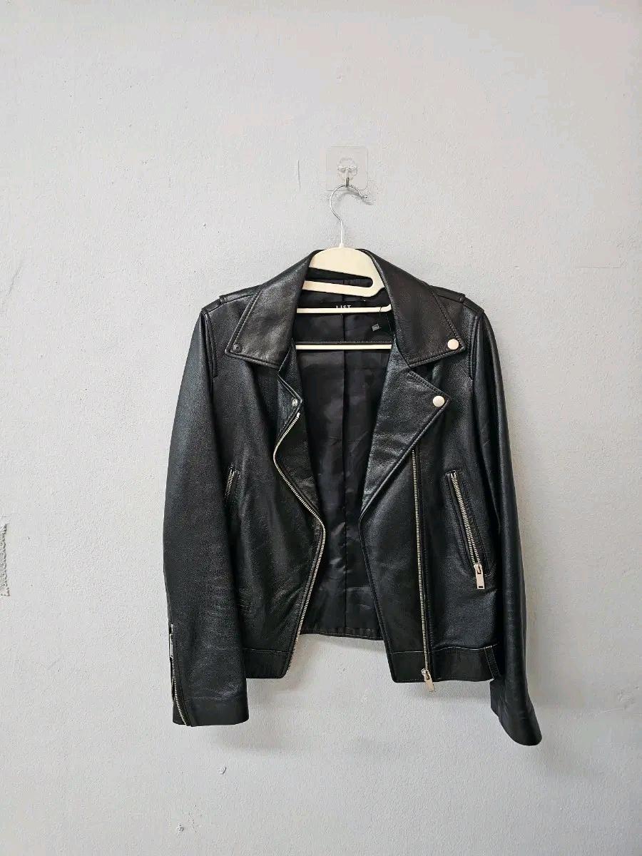 List 레더 라이더 자켓 블랙 2