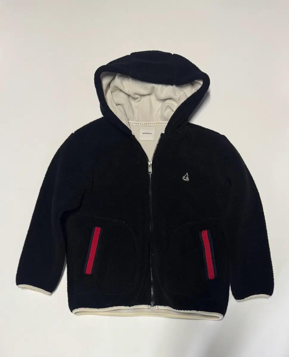 여성 빈폴 Beanpole 키즈 후드 플리스 자켓 150 블랙 2