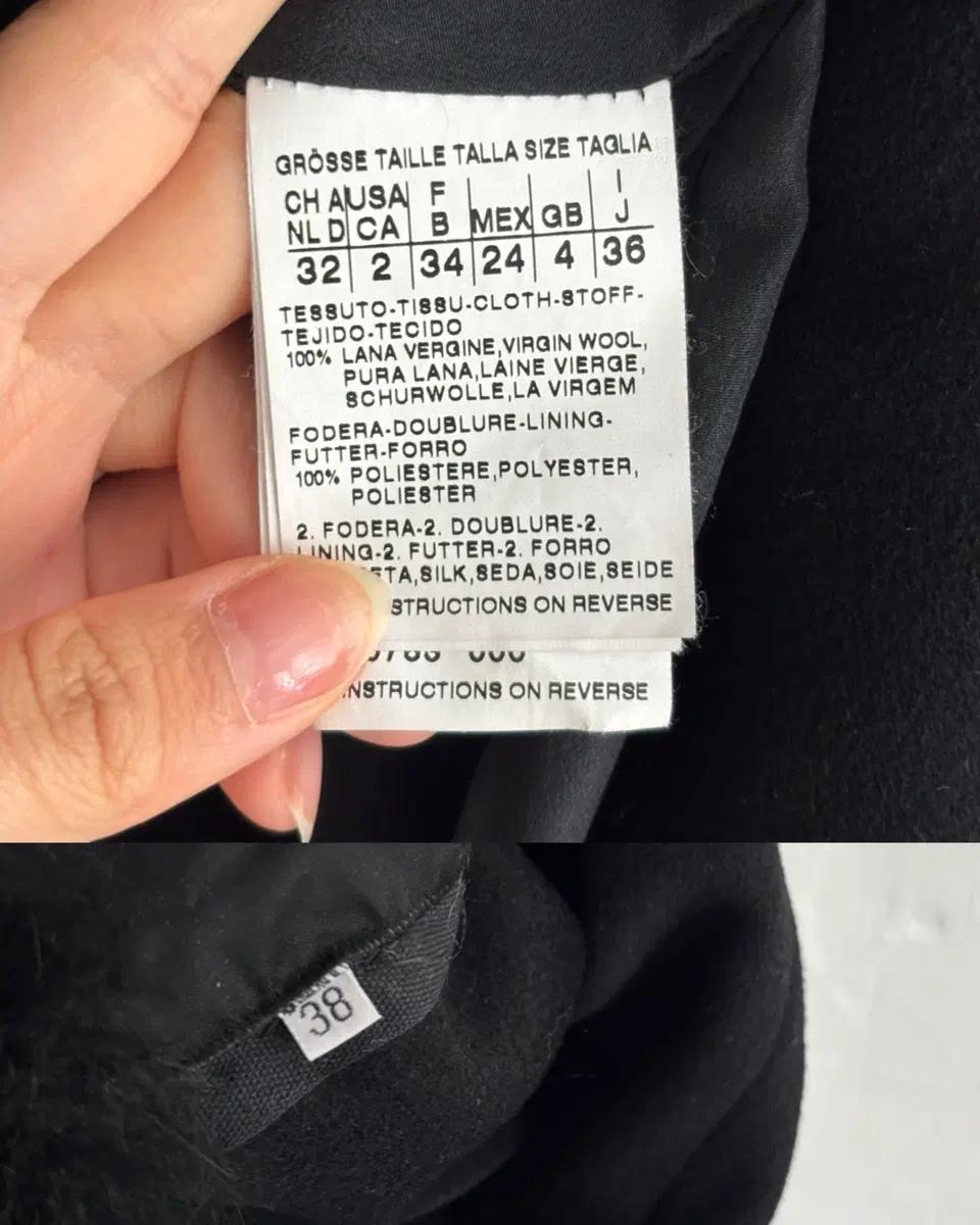 Sportmax 스포츠막스 블랙 퍼 카라 더블 코트 11
