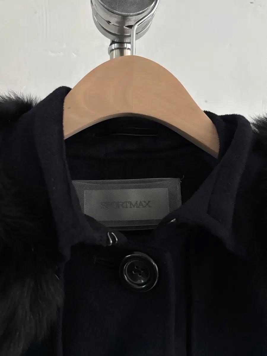 Sportmax 스포츠막스 퍼 카라 앙고라 코트 4