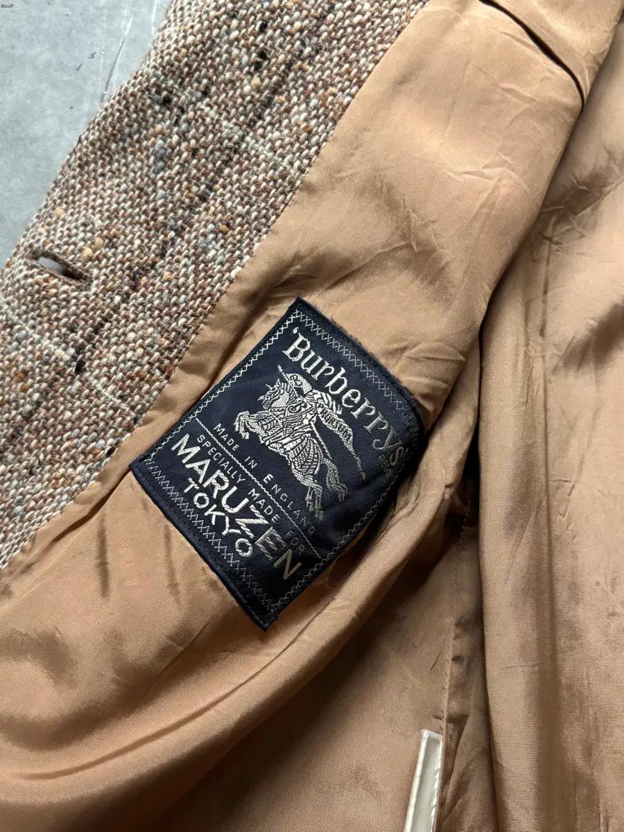 Burberry 버버리 브라운 체크 헤링본 트위드 테일러드 블레이저 7