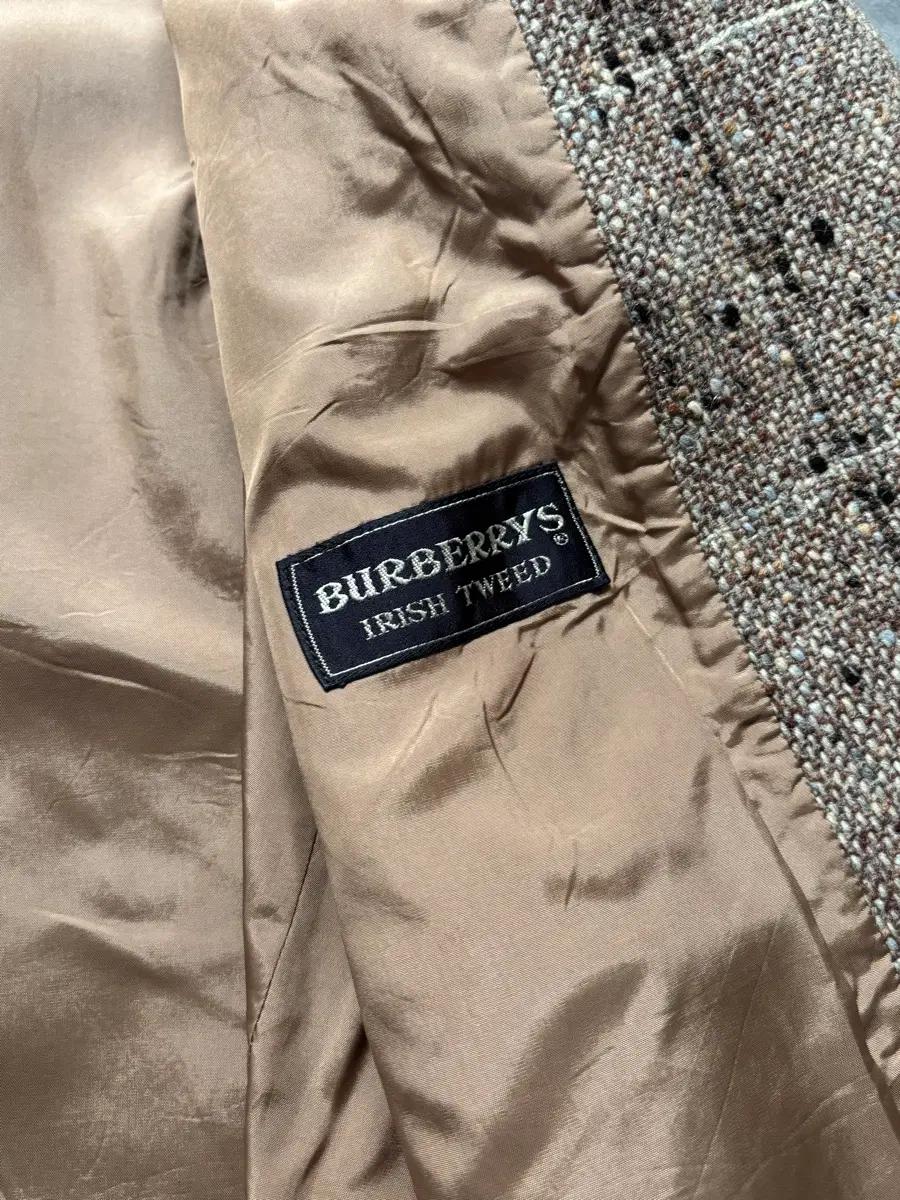 Burberry 버버리 브라운 체크 헤링본 트위드 테일러드 블레이저 9