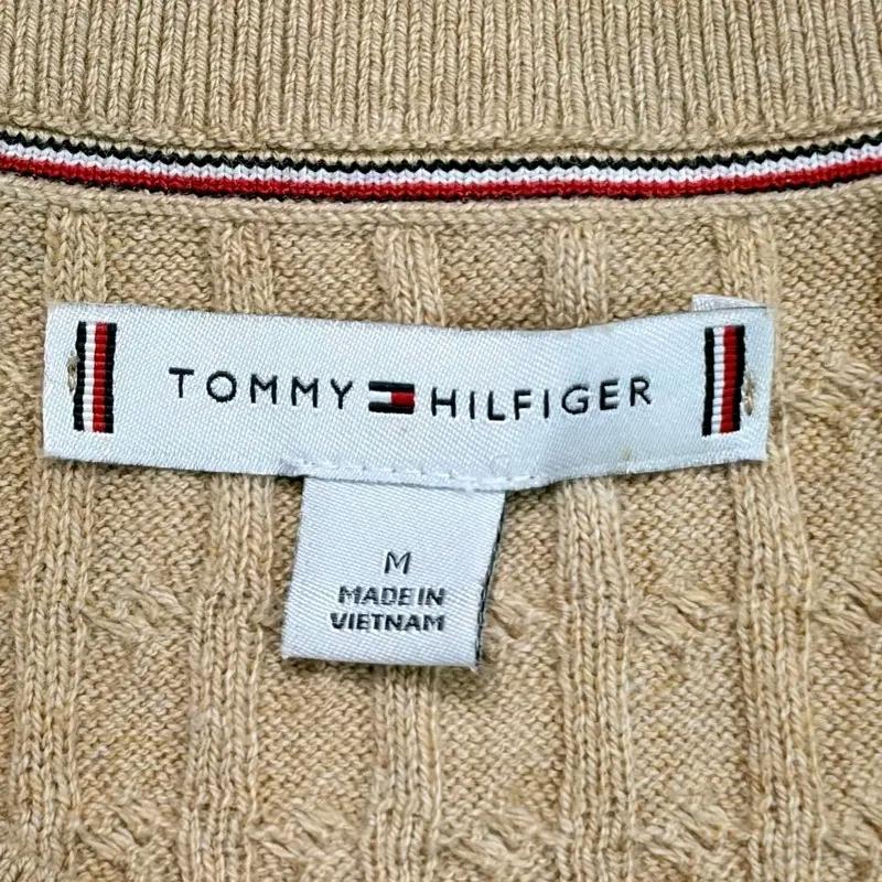TOMMY HILFIGER 케이블 반팔 가디건 M 4