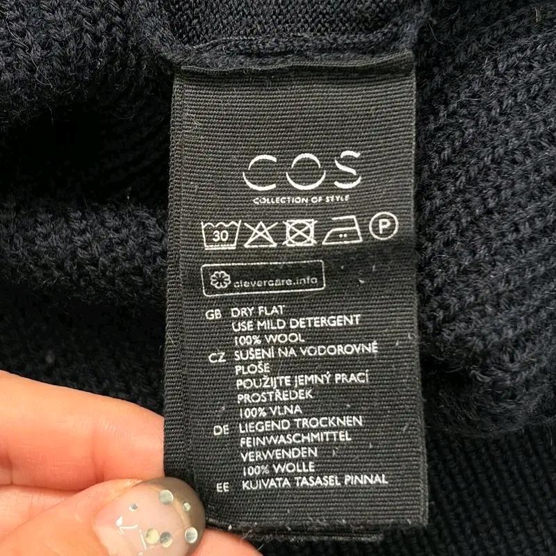 COS 니트집업 가디건 네이비 XL 6