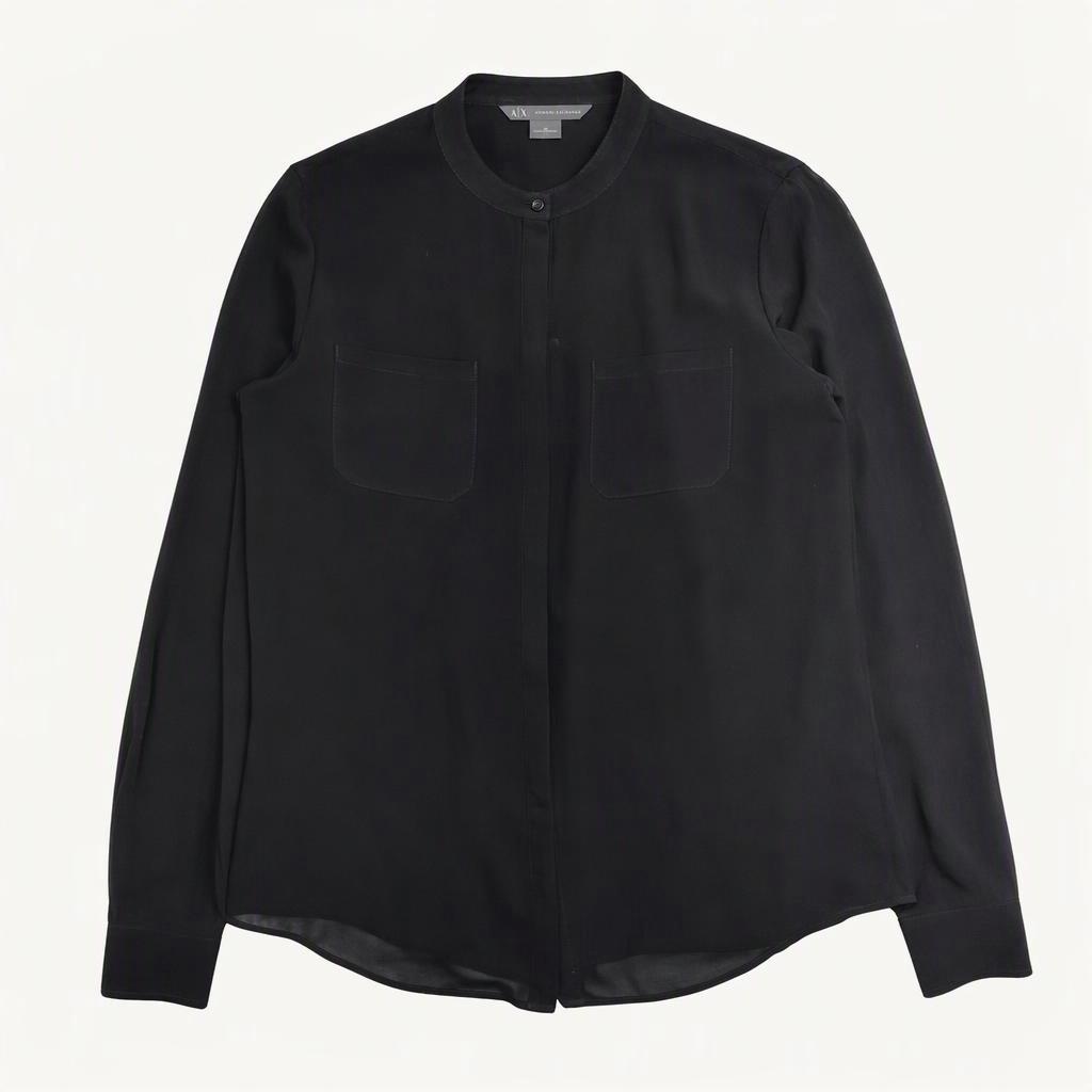 ARMANI EXCHANGE 시스루 블라우스 M