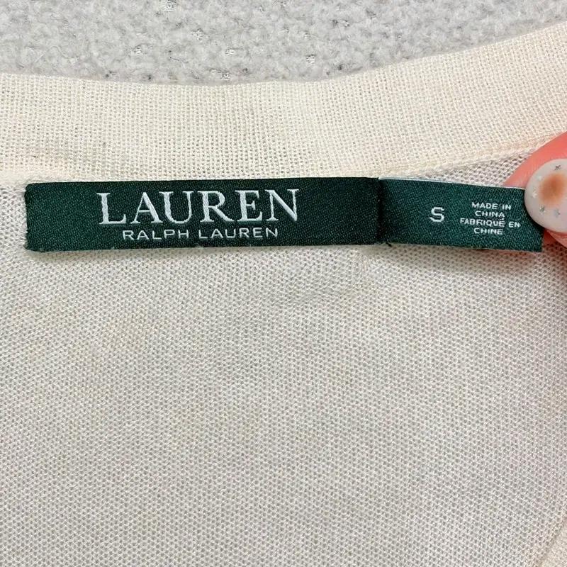 LAUREN RALPH LAUREN 브이넥 실크니트 4