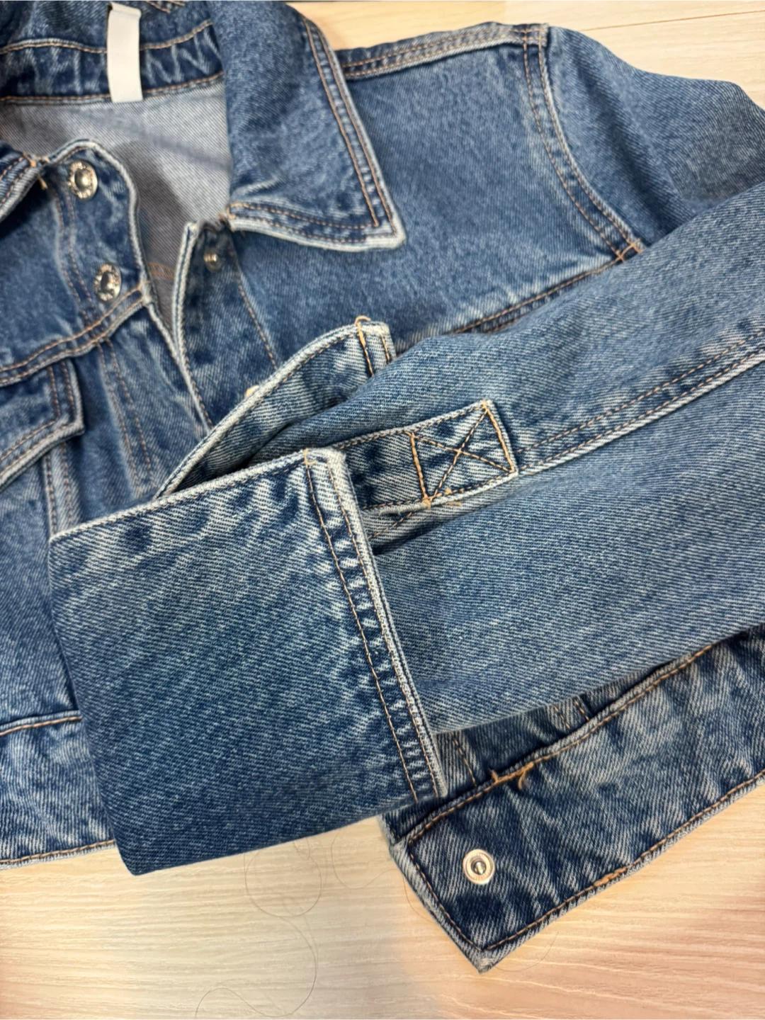 (5회미만)ZARA 크롭 데님 자켓 XS 5