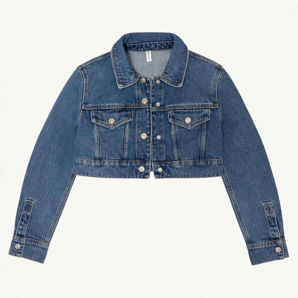 (5회미만)ZARA 크롭 데님 자켓 XS