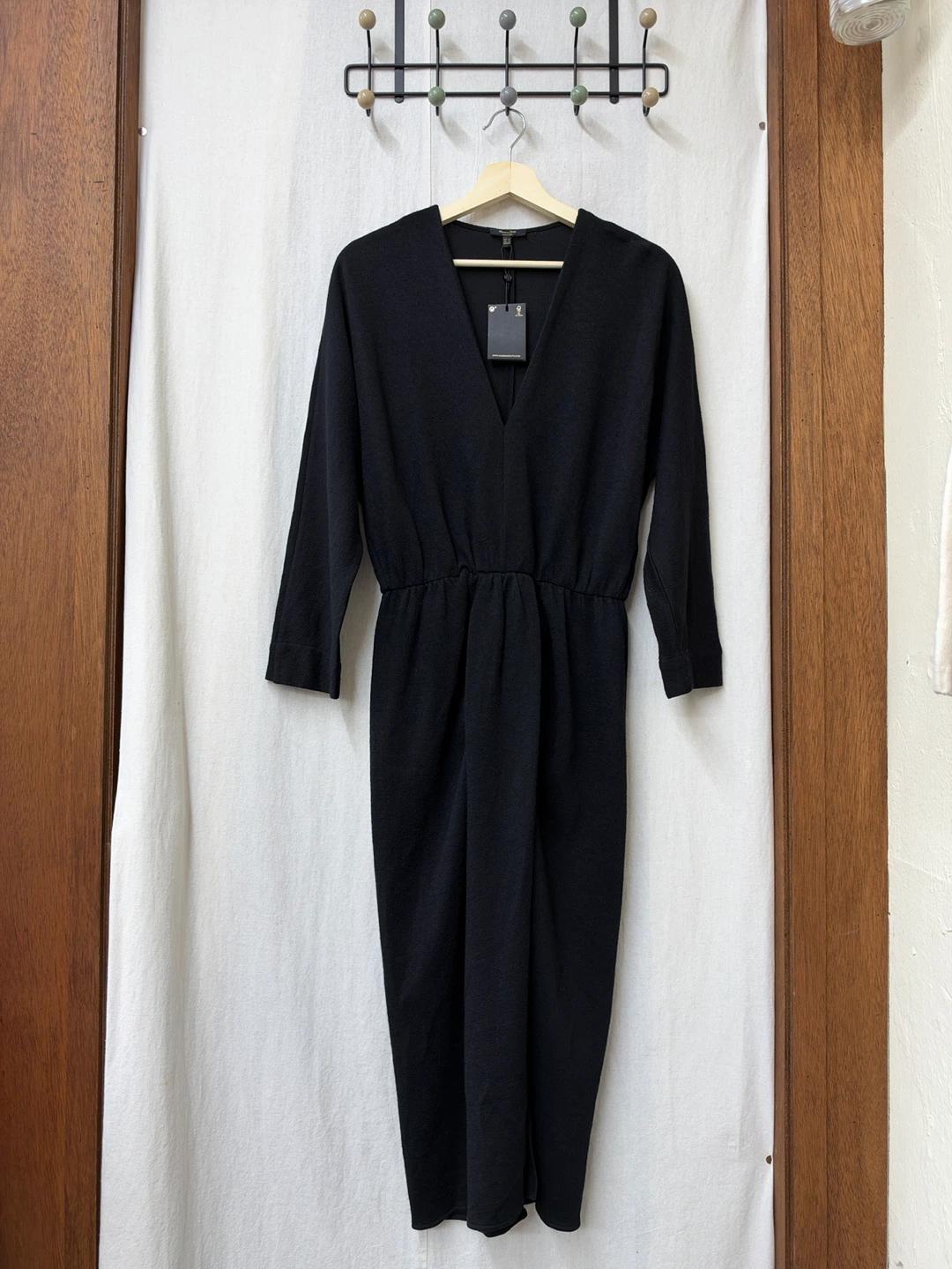 (새상품) Massimo Dutti 블랙 양모 원피스 XS 2