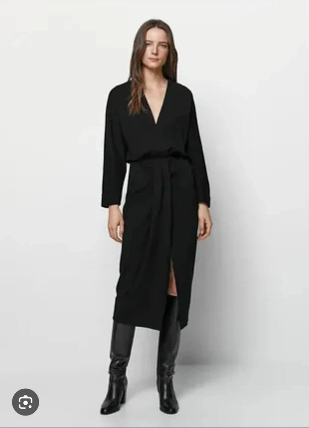 (새상품) Massimo Dutti 블랙 양모 원피스 XS 8