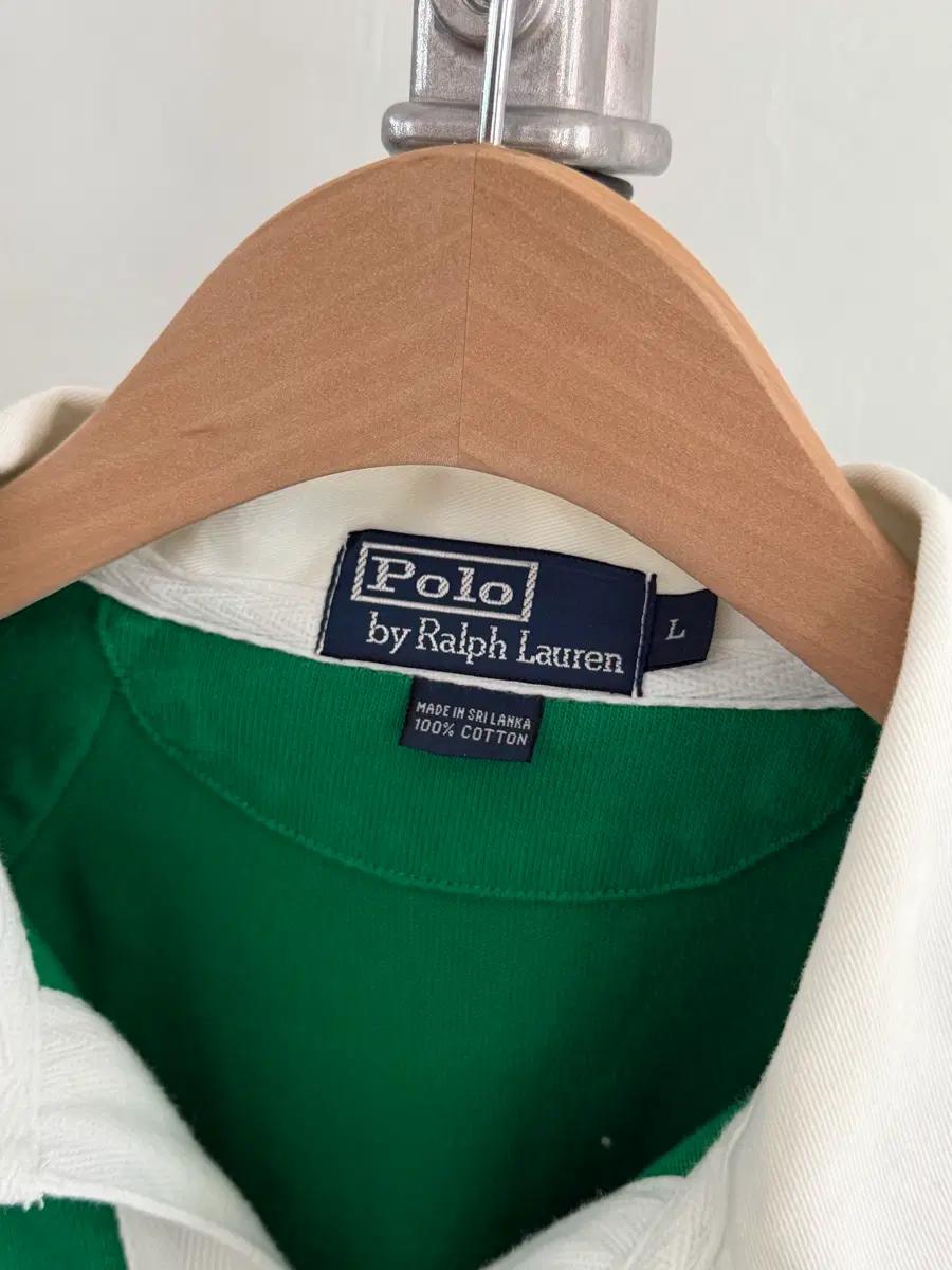 Polo 폴로 랄프로렌 그린 오렌지 빅포니 럭비 셔츠 5