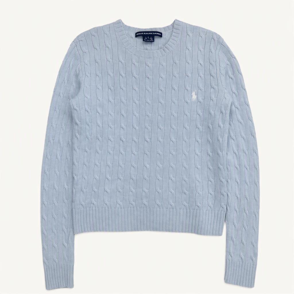 RALPH LAUREN 여성용 케이블 니트 L 착용컷
